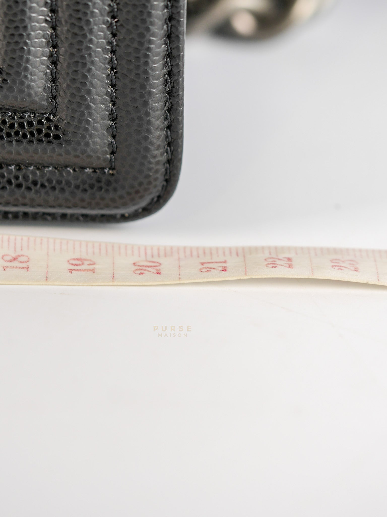 Boy Small in Black Caviar Leather Ruthenium Hardware(Series 29) | Purse Maison Luxury Bags Shop