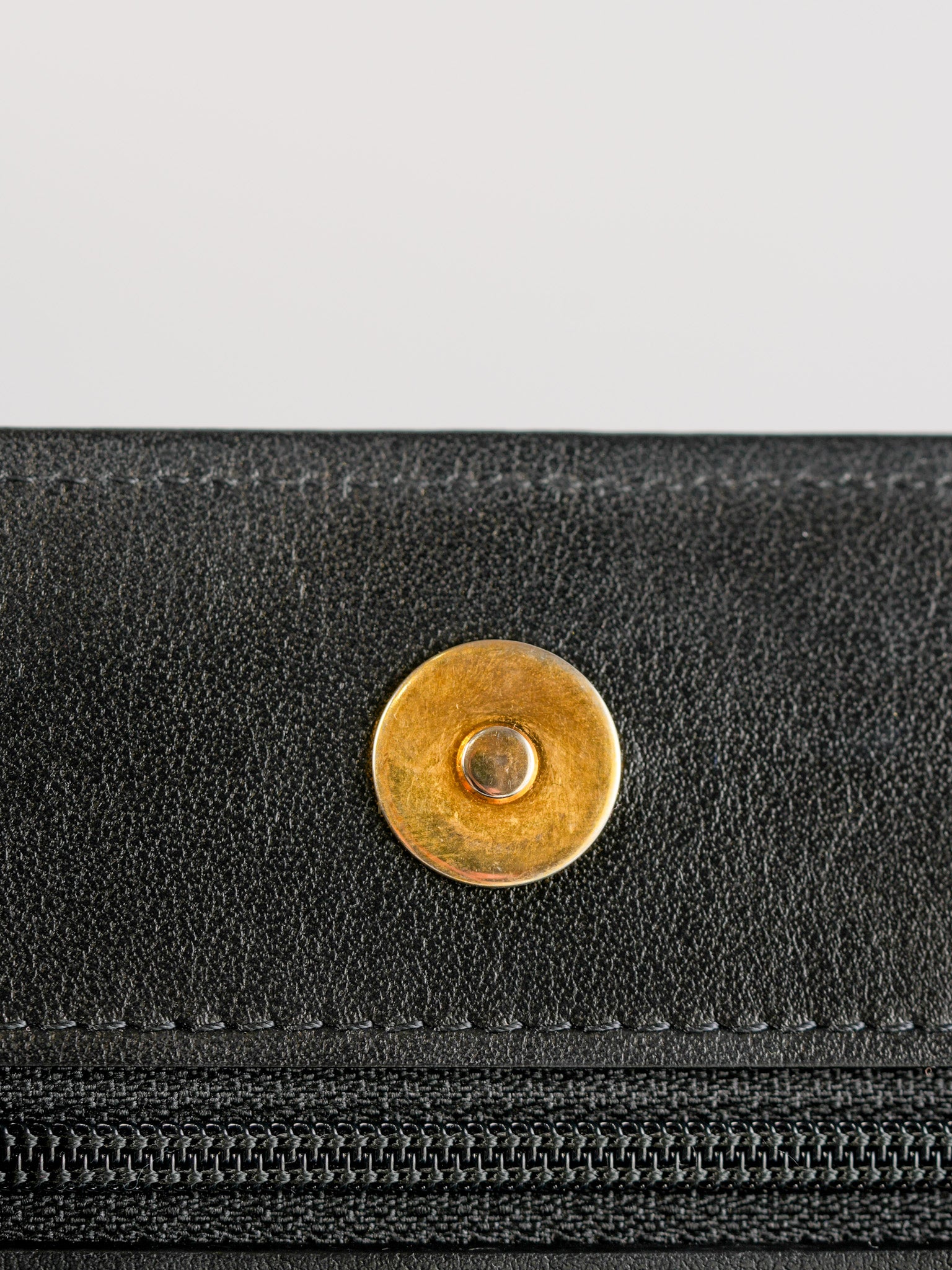 Boy Wallet On Chain in Black Caviar Leather Gold Hardware(Microchip) | Purse Maison Luxury Bags Shop
