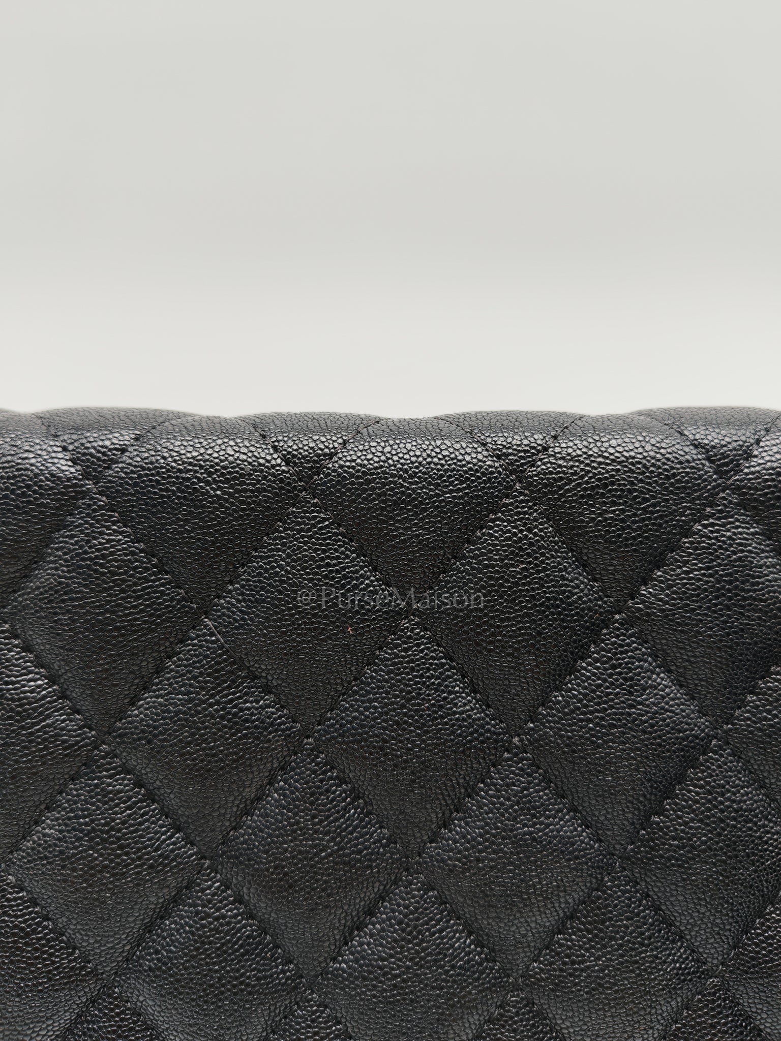 Boy Wallet On Chain (WOC) in Black Caviar Leather and Aged Gold Hardware Series 26 | Purse Maison Luxury Bags Shop