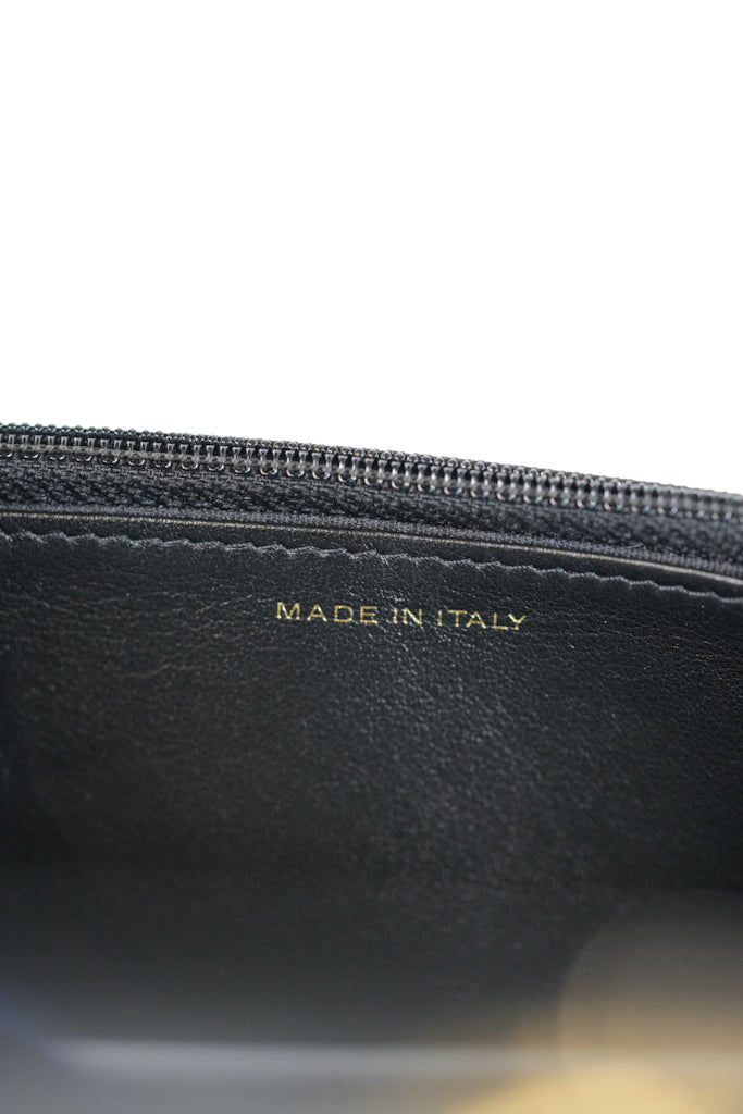 Boy Wallet On Chain (WOC) in Black Quilted Caviar Leather and Aged Gold Hardware Series 29 | Purse Maison Luxury Bags Shop