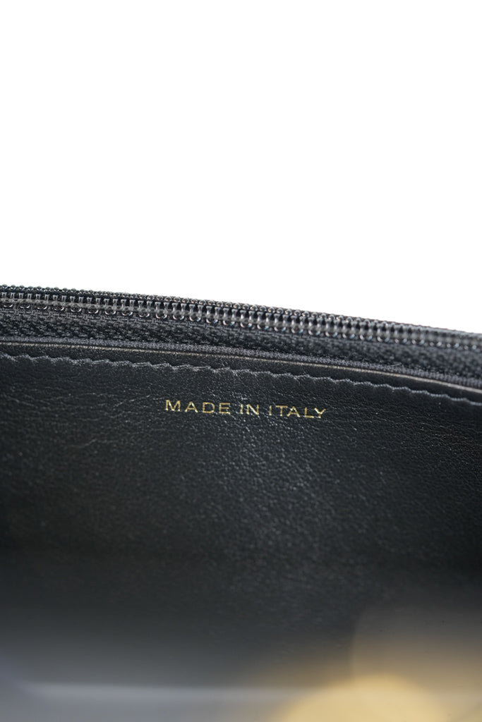 Boy Wallet On Chain (WOC) in Black Quilted Caviar Leather and Aged Gold Hardware Series 29 | Purse Maison Luxury Bags Shop