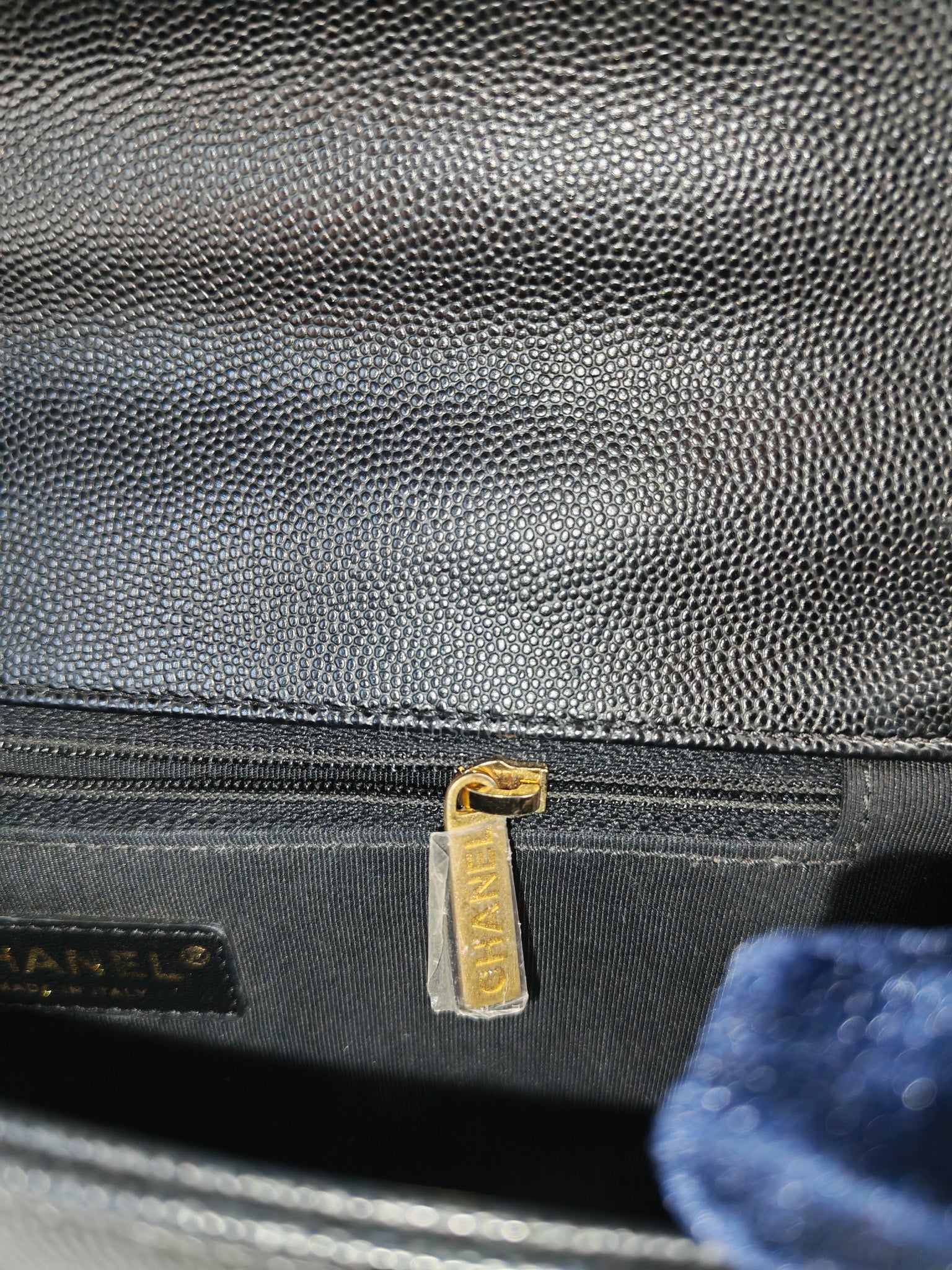 Le Boy New Medium in Black Quilted Caviar Leather & Aged Gold Hardware Series 28