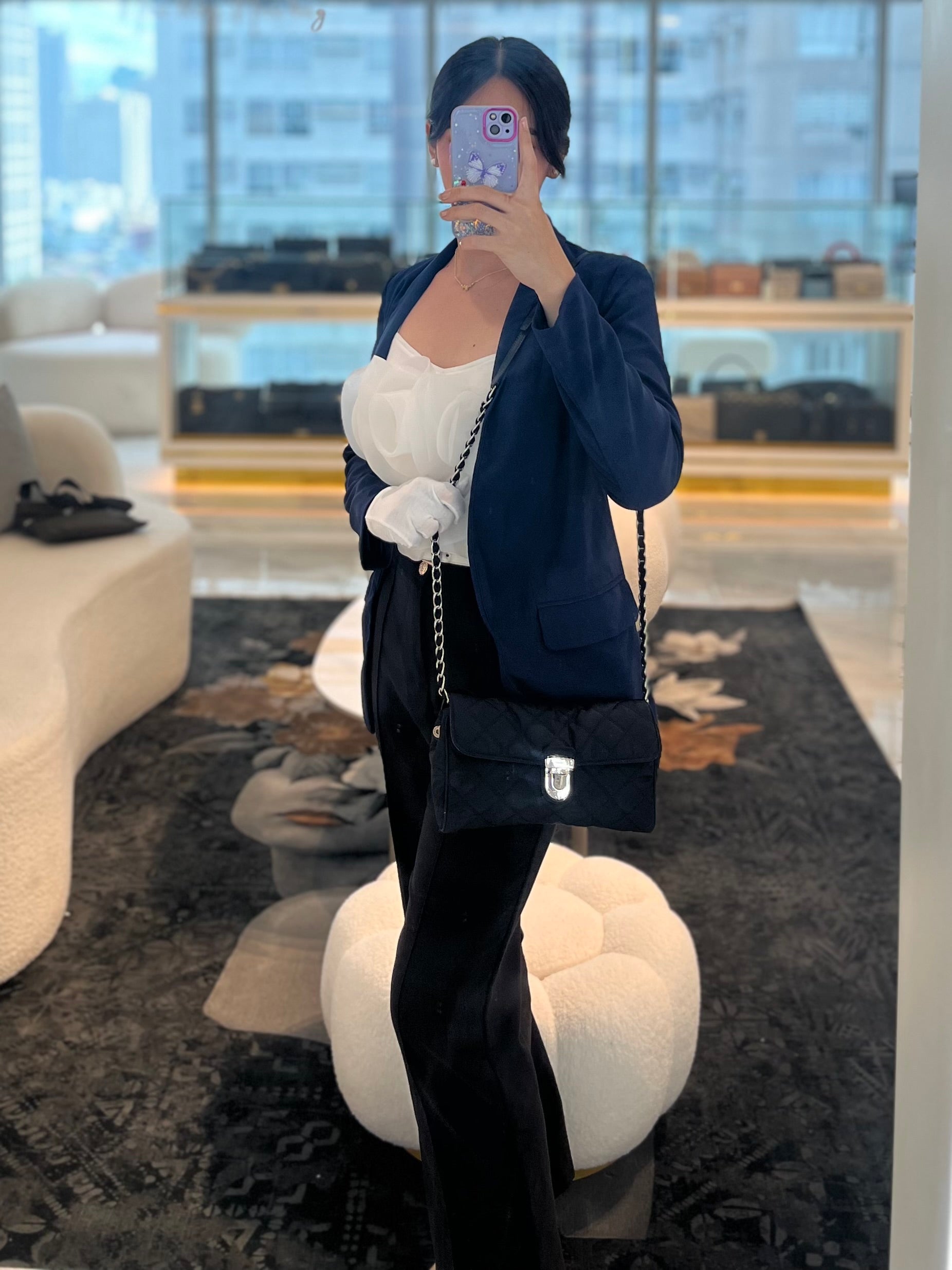 BP0584 Tessuto Impuntu Nero/Black Nylon Shoulder Bag/Crossbody Bag | Purse Maison Luxury Bags Shop