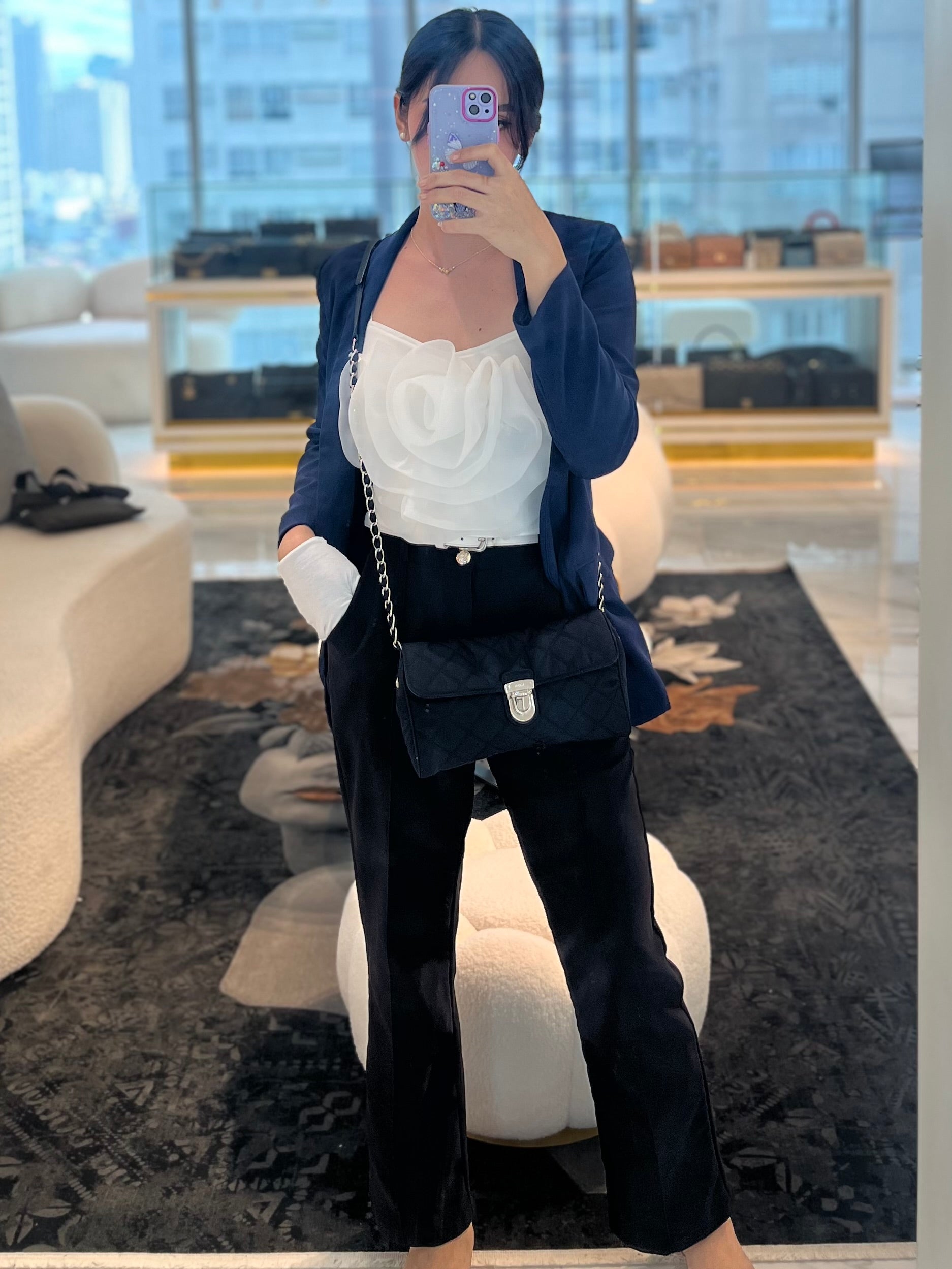 BP0584 Tessuto Impuntu Nero/Black Nylon Shoulder Bag/Crossbody Bag | Purse Maison Luxury Bags Shop