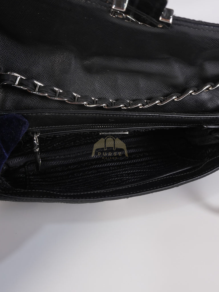 BP0584 Tessuto Impuntu Nero/Black Nylon Shoulder Bag/Crossbody Bag | Purse Maison Luxury Bags Shop