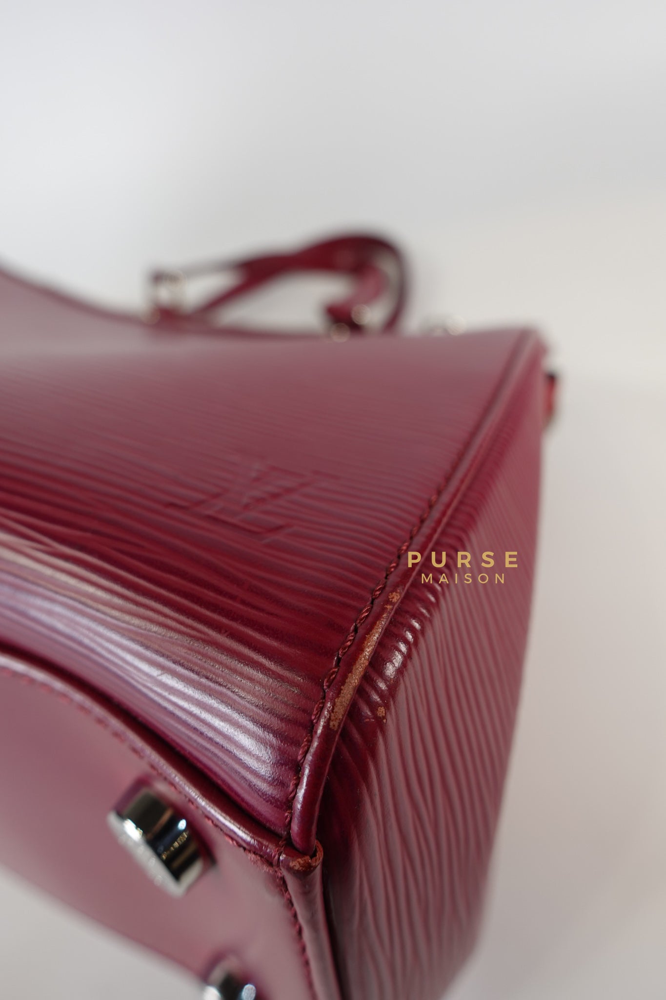 Brea in Carmine Red Epi Leather (Date Code: FL4143) | Purse Maison Luxury Bags Shop