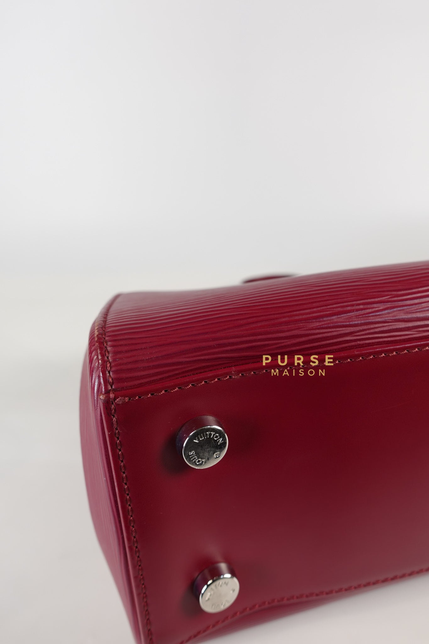 Brea in Carmine Red Epi Leather (Date Code: FL4143) | Purse Maison Luxury Bags Shop