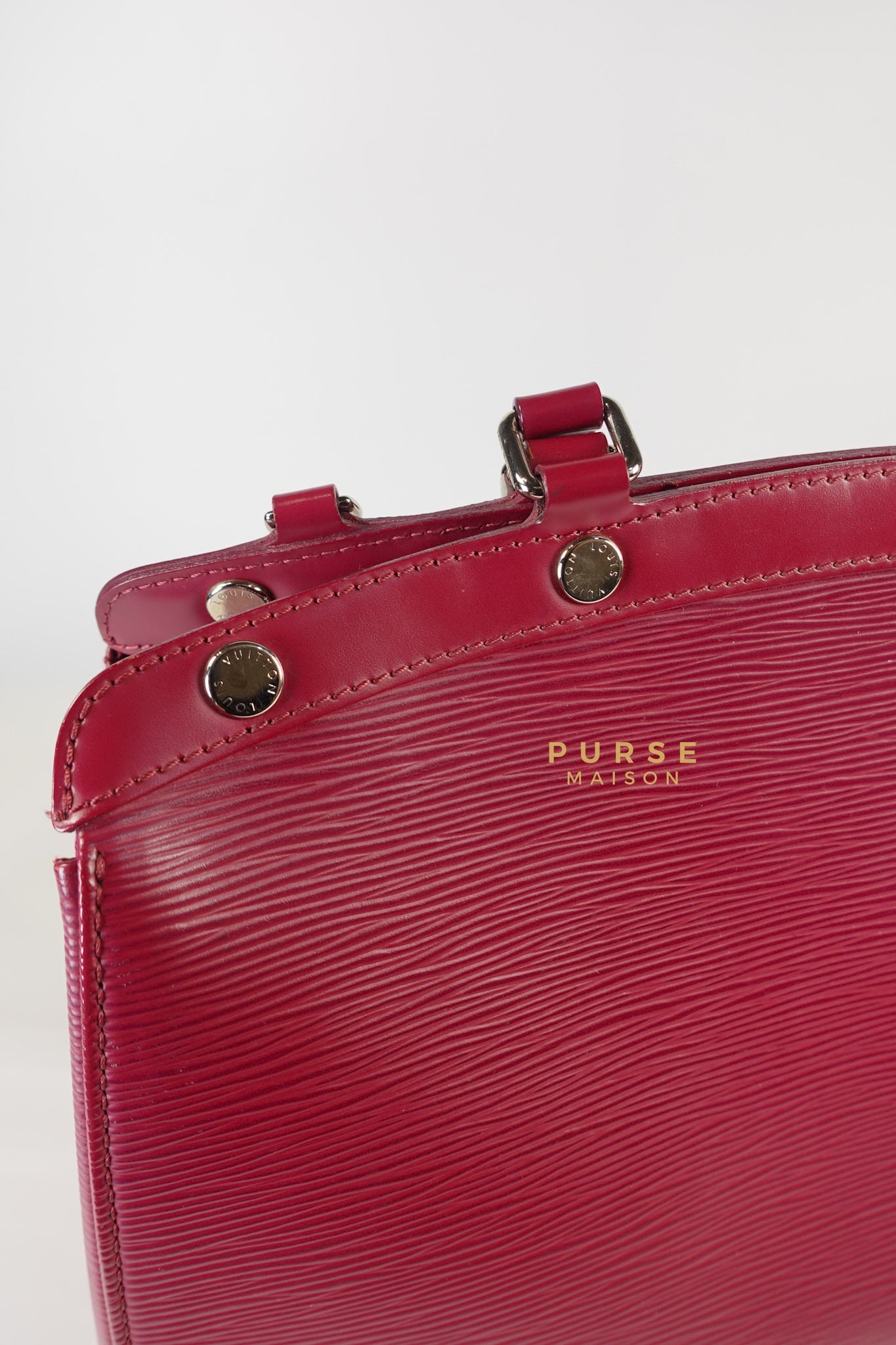 Brea in Carmine Red Epi Leather (Date Code: FL4143) | Purse Maison Luxury Bags Shop