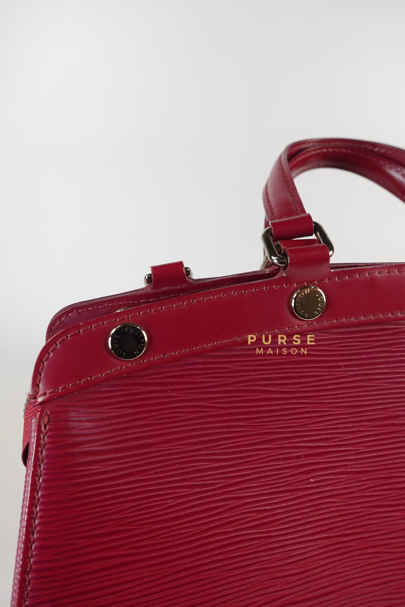 Brea in Carmine Red Epi Leather (Date Code: FL4143) | Purse Maison Luxury Bags Shop