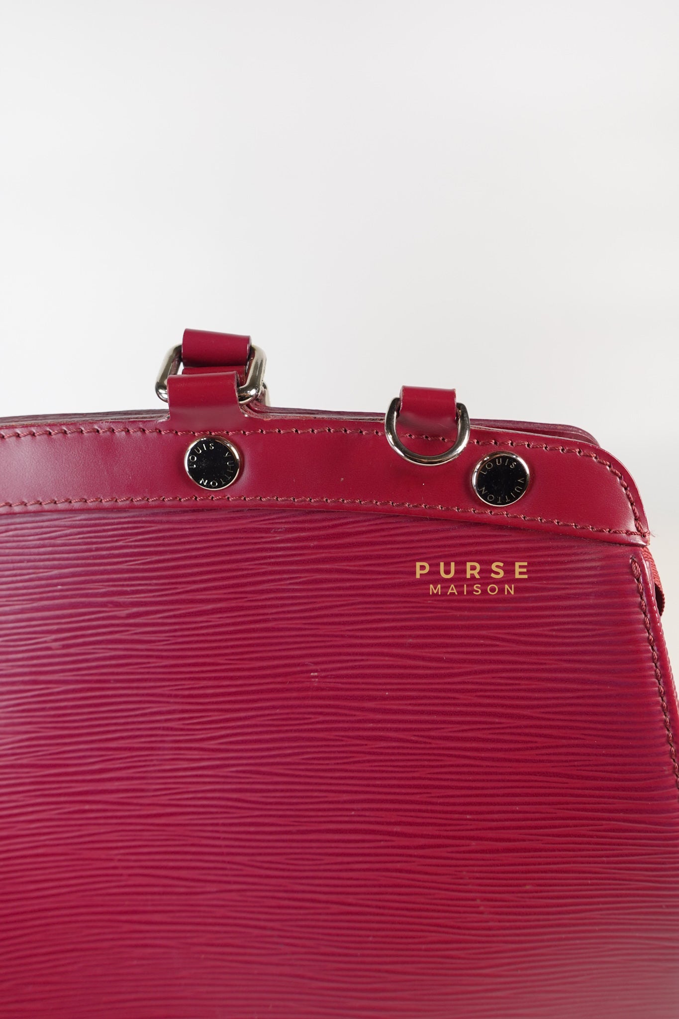 Brea in Carmine Red Epi Leather (Date Code: FL4143) | Purse Maison Luxury Bags Shop