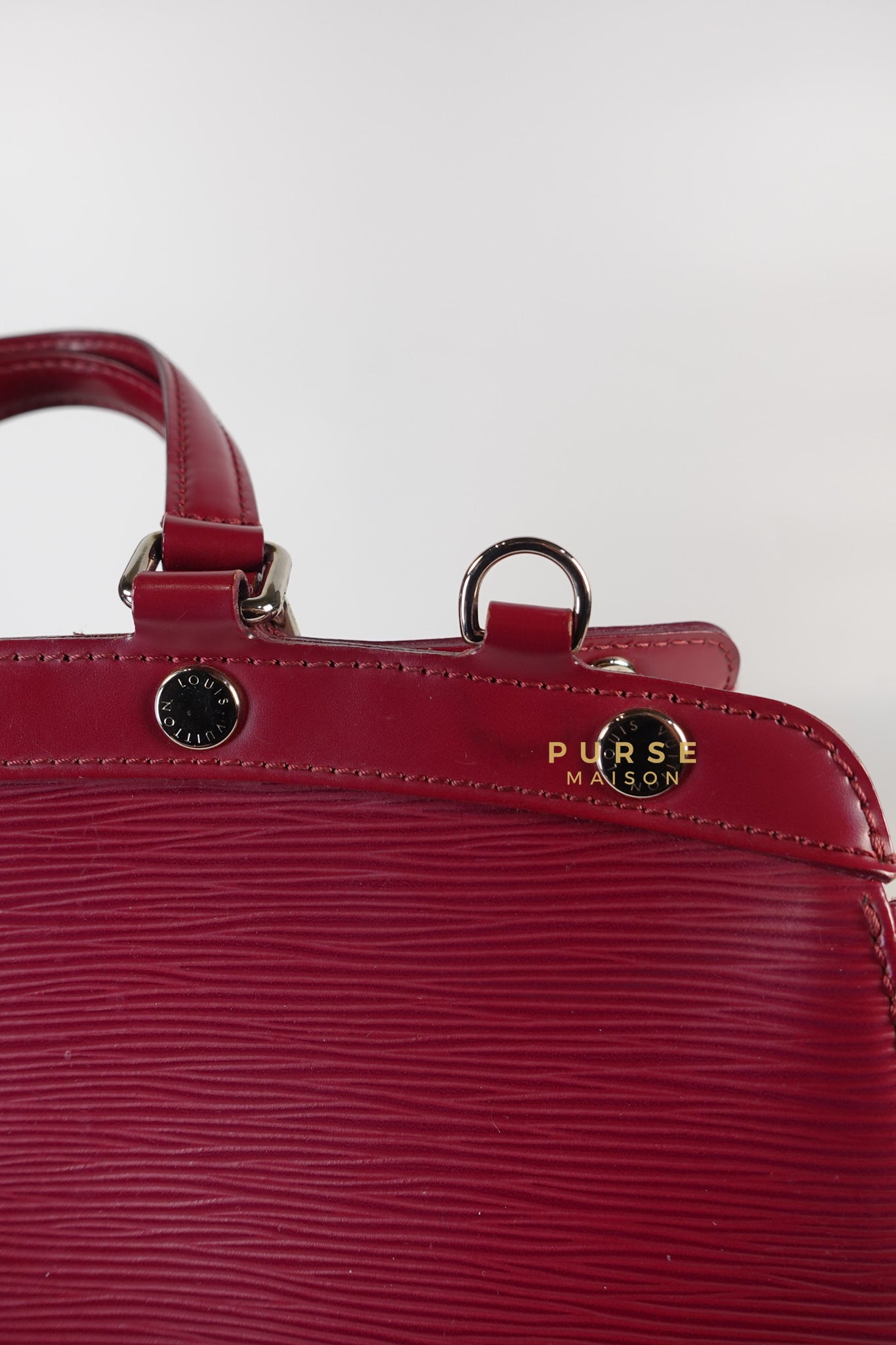 Brea in Carmine Red Epi Leather (Date Code: FL4143) | Purse Maison Luxury Bags Shop