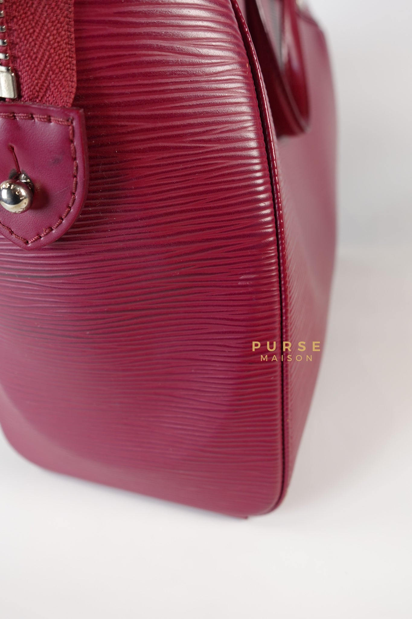 Brea in Carmine Red Epi Leather (Date Code: FL4143) | Purse Maison Luxury Bags Shop