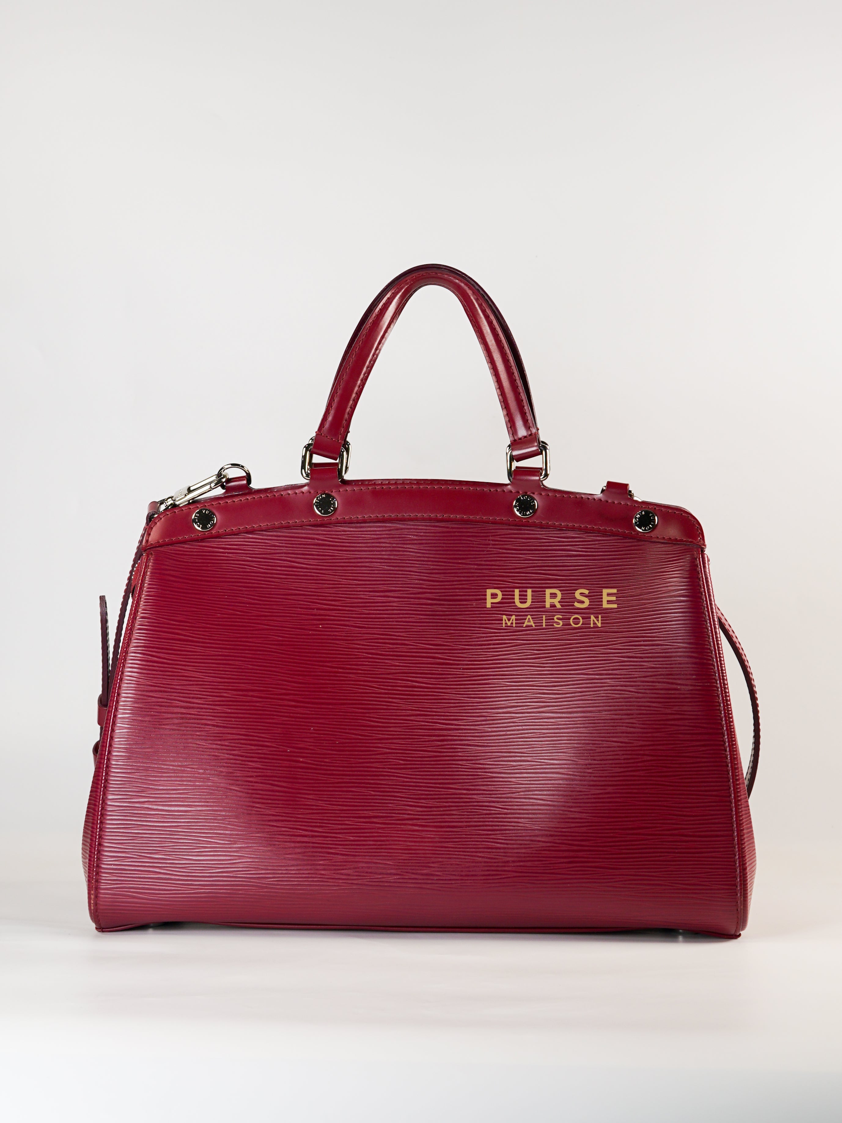 Brea in Carmine Red Epi Leather (Date Code: FL4143) | Purse Maison Luxury Bags Shop