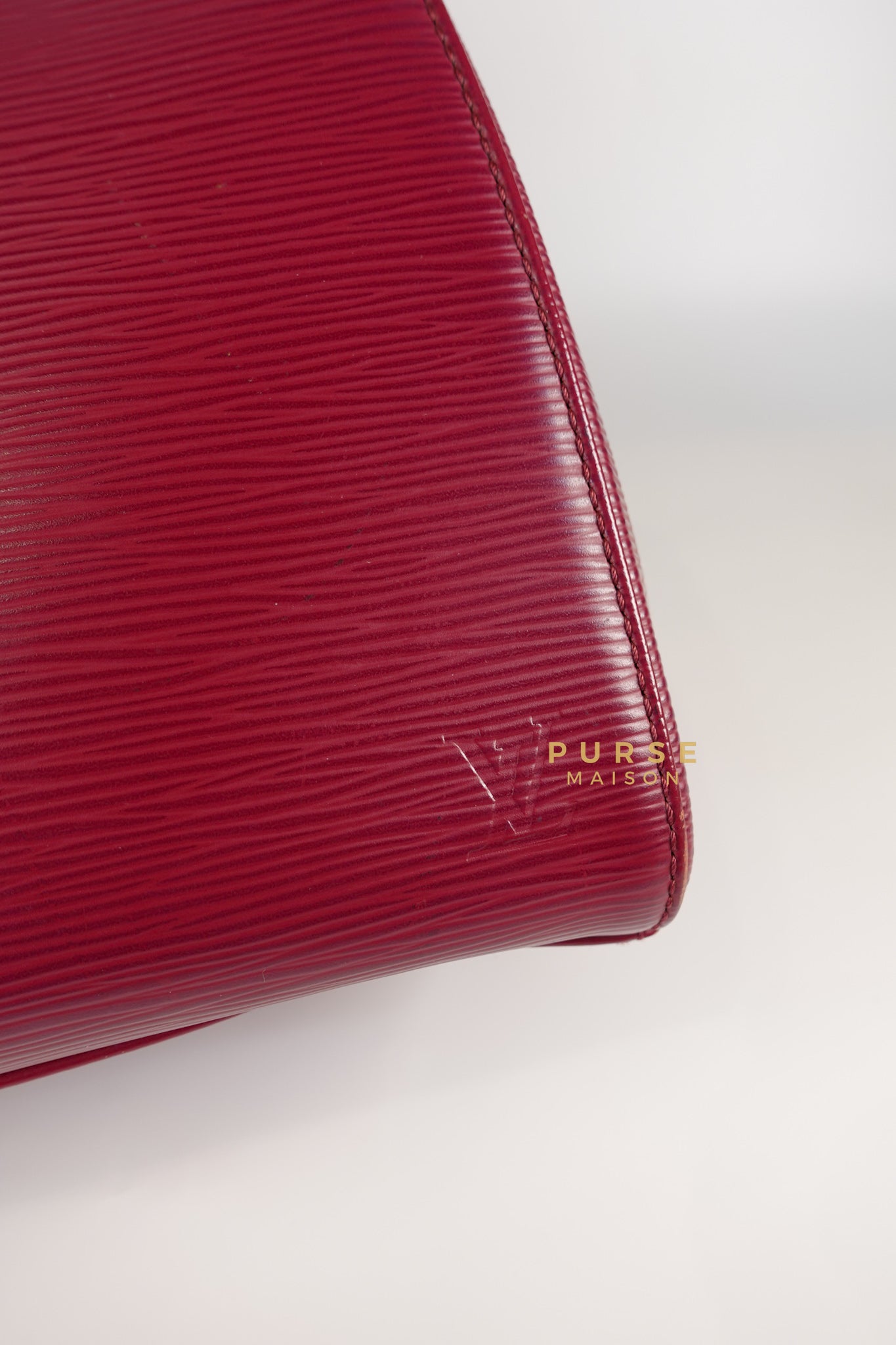 Brea in Carmine Red Epi Leather (Date Code: FL4143) | Purse Maison Luxury Bags Shop