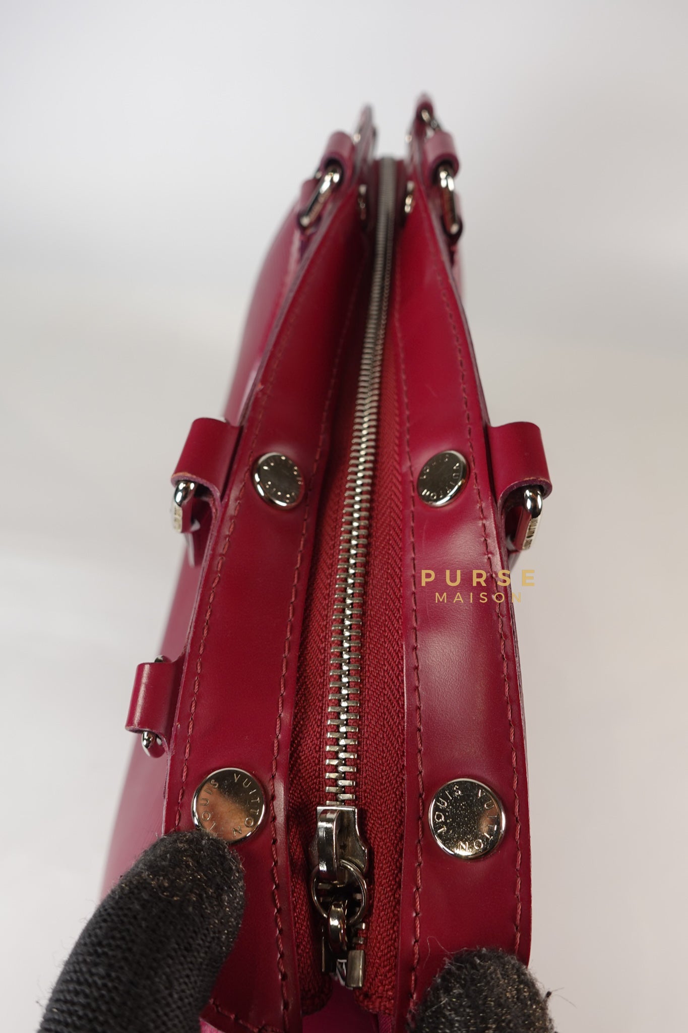 Brea in Carmine Red Epi Leather (Date Code: FL4143) | Purse Maison Luxury Bags Shop