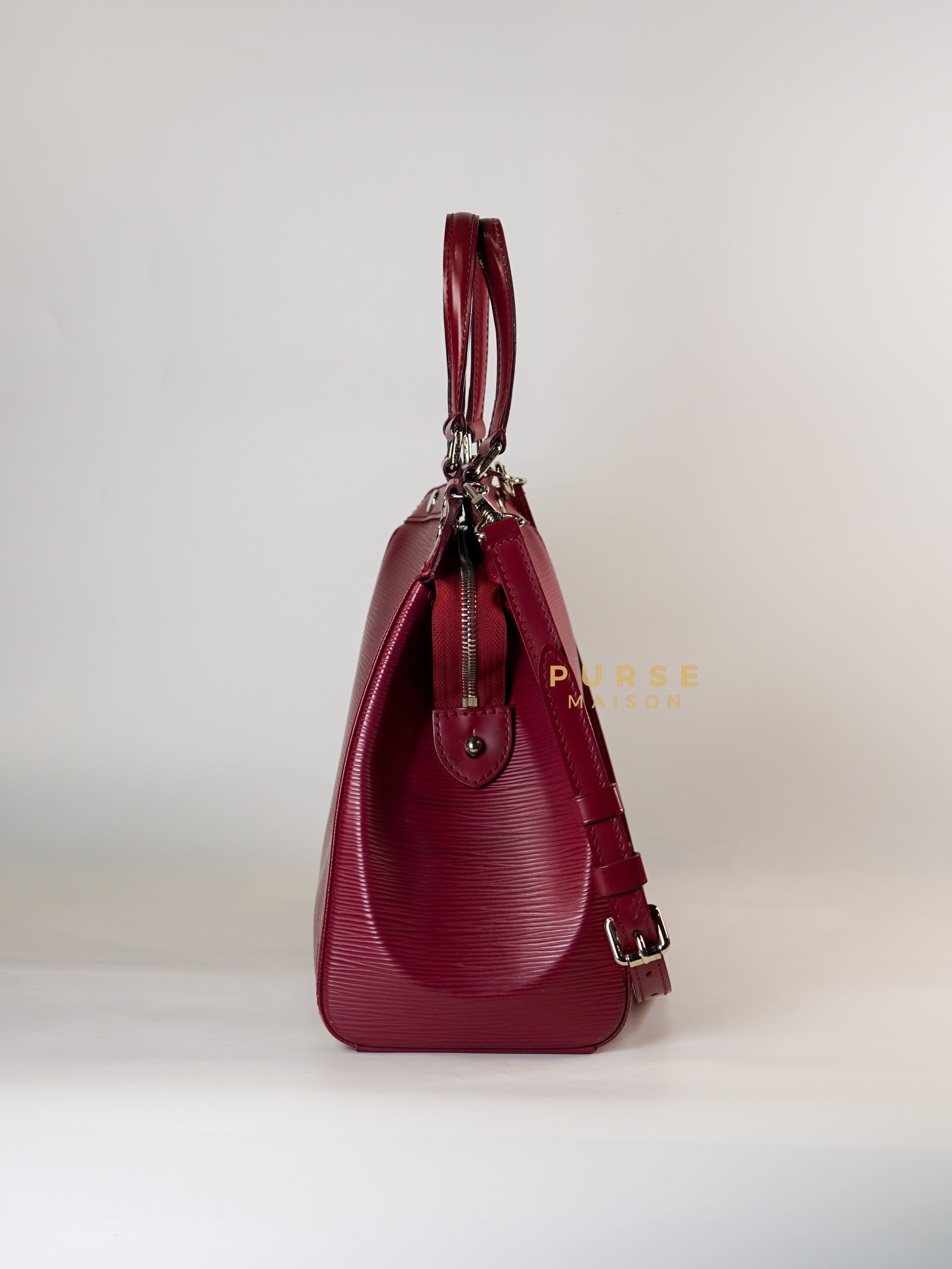 Brea in Carmine Red Epi Leather (Date Code: FL4143) | Purse Maison Luxury Bags Shop