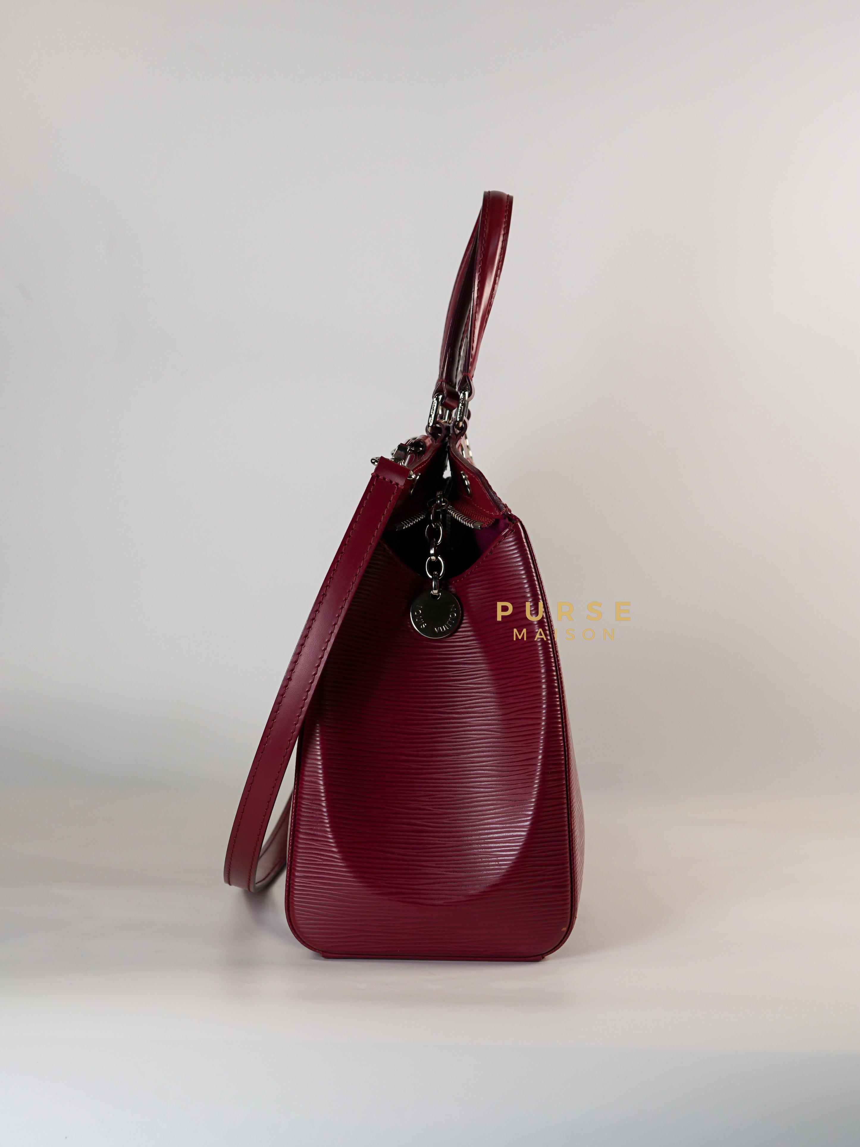 Brea in Carmine Red Epi Leather (Date Code: FL4143) | Purse Maison Luxury Bags Shop