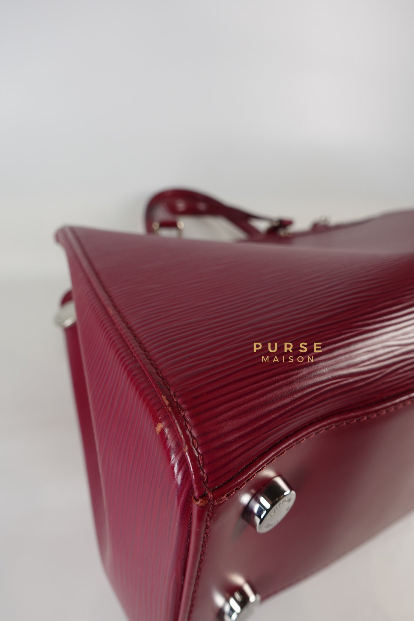 Brea in Carmine Red Epi Leather (Date Code: FL4143) | Purse Maison Luxury Bags Shop