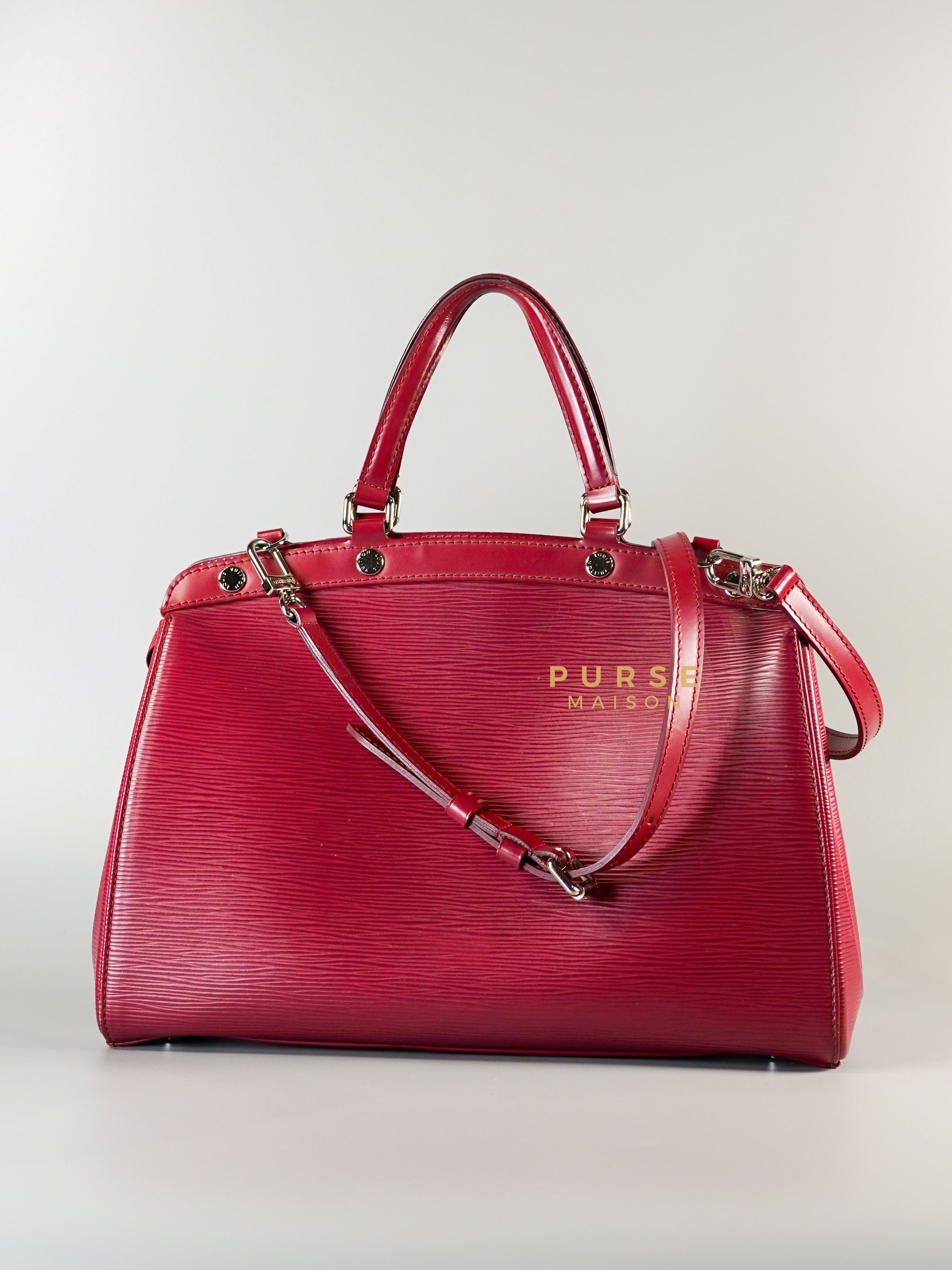 Brea in Carmine Red Epi Leather (Date Code: FL4143) | Purse Maison Luxury Bags Shop