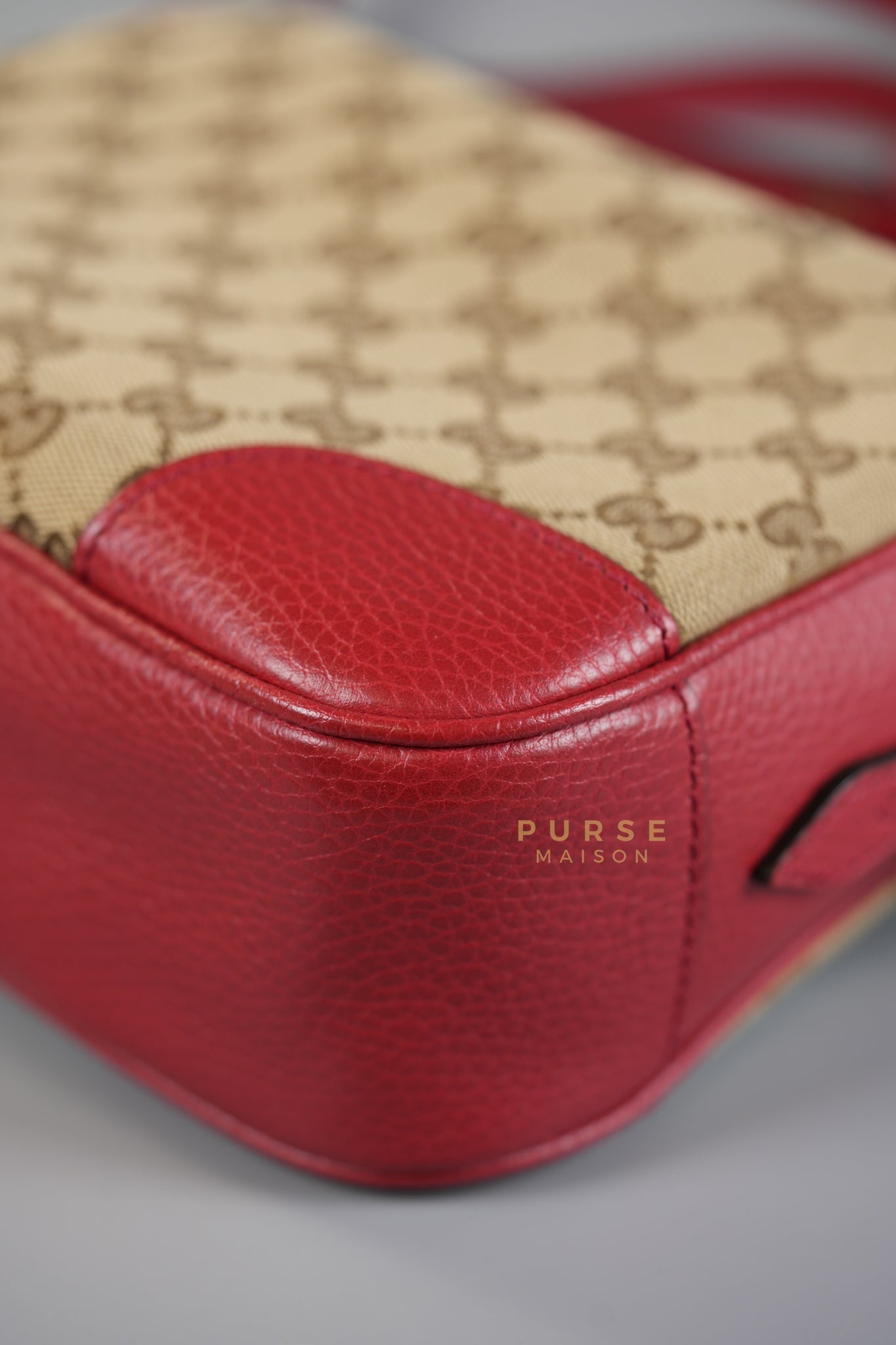 Bree Camera Bag in Red Canvas | Purse Maison Luxury Bags Shop