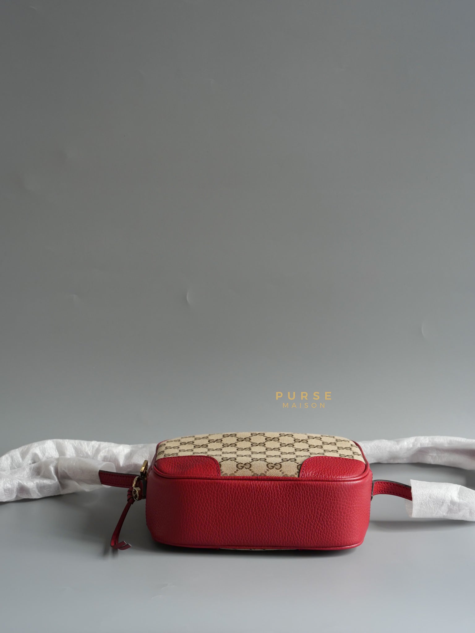 Bree Camera Bag in Red Canvas | Purse Maison Luxury Bags Shop