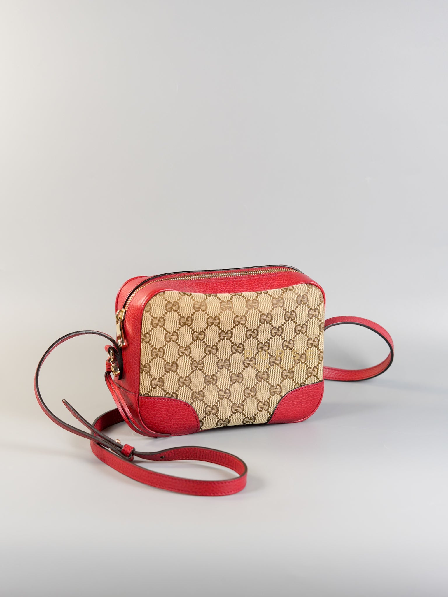 Bree Camera Bag in Red Canvas | Purse Maison Luxury Bags Shop