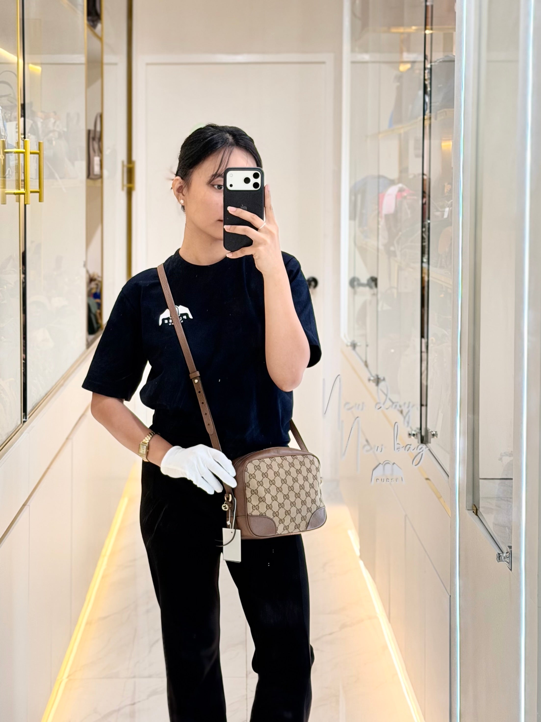 Bree Camera/Cross Body Bag in GG Canvas | Purse Maison Luxury Bags Shop