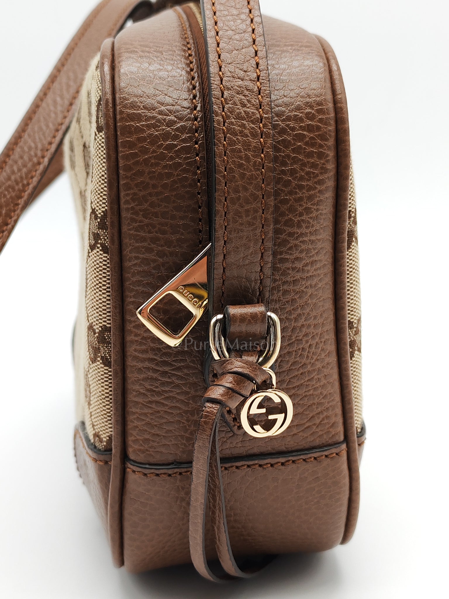 Bree in Brown Supreme Canvas Crossbody Bag | Purse Maison Luxury Bags Shop