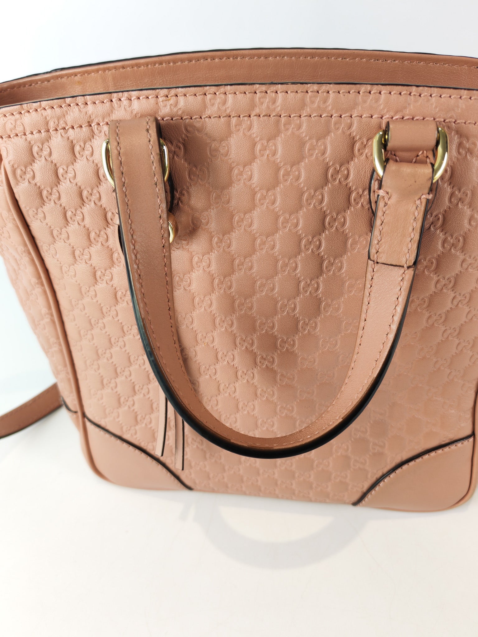 Bree Tote Bag Small in Pink Micro Guccissima Leather | Purse Maison Luxury Bags Shop