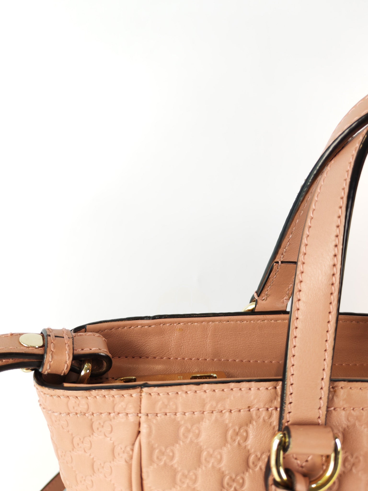 Bree Tote Bag Small in Pink Micro Guccissima Leather | Purse Maison Luxury Bags Shop
