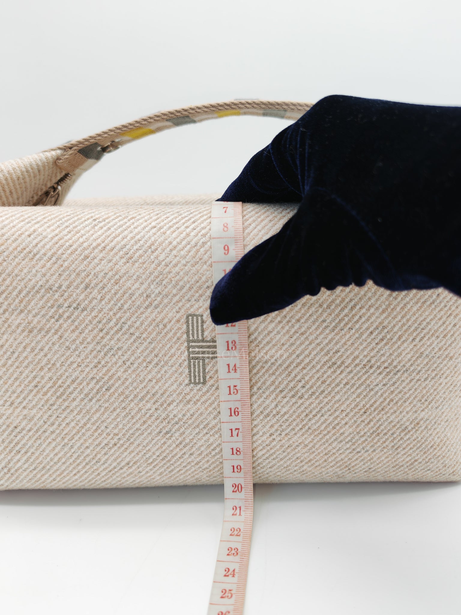 Bride a Brac Au Carre GM Cotton Seigle/Yellow Handbag | Purse Maison Luxury Bags Shop