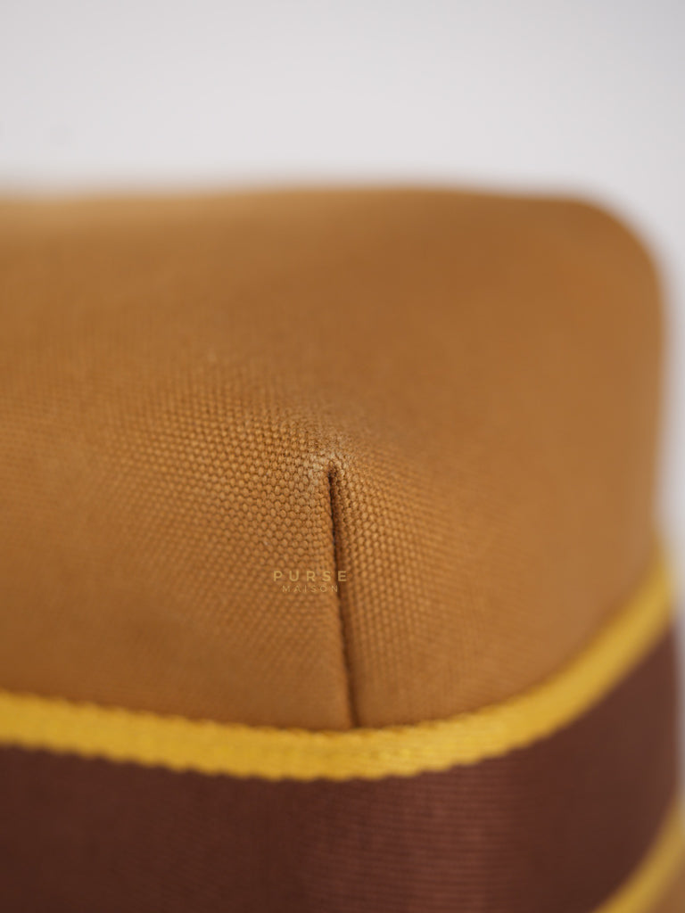 Bride-A-Brac Small Pouch Ocre Canvas | Purse Maison Luxury Bags Shop
