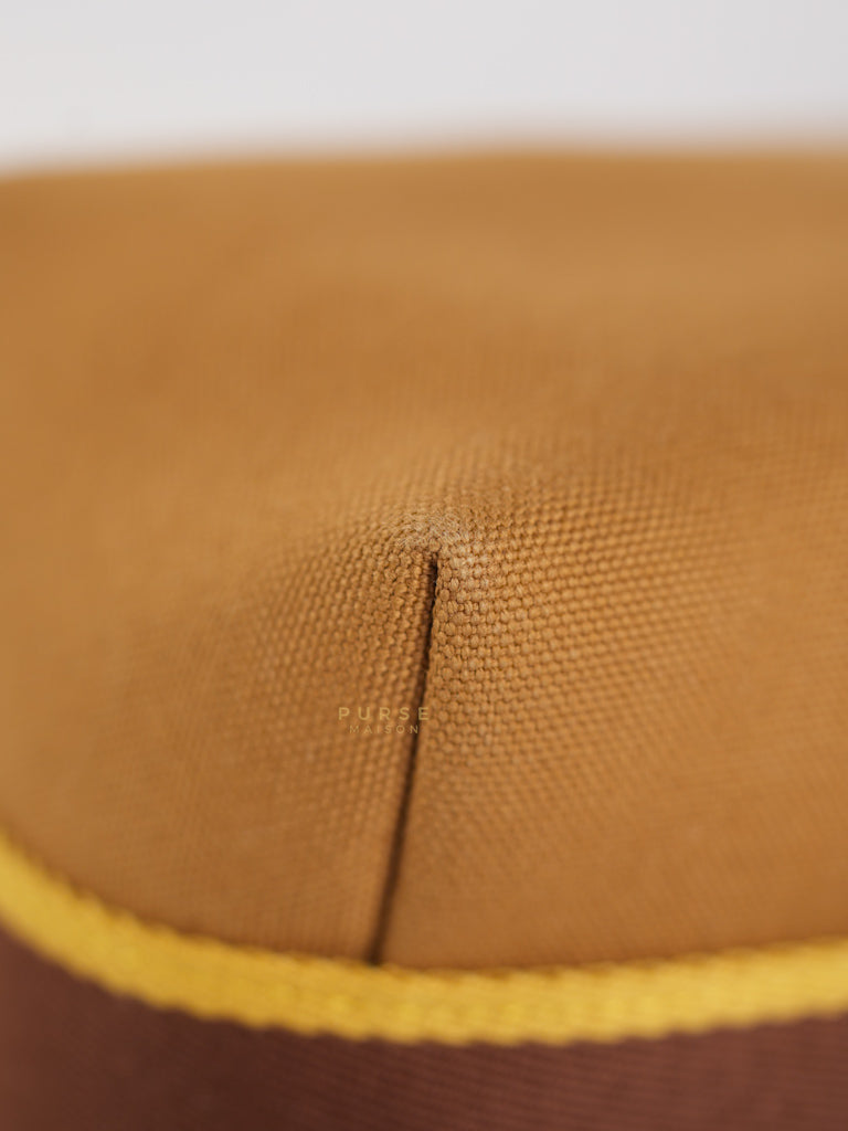 Bride-A-Brac Small Pouch Ocre Canvas | Purse Maison Luxury Bags Shop