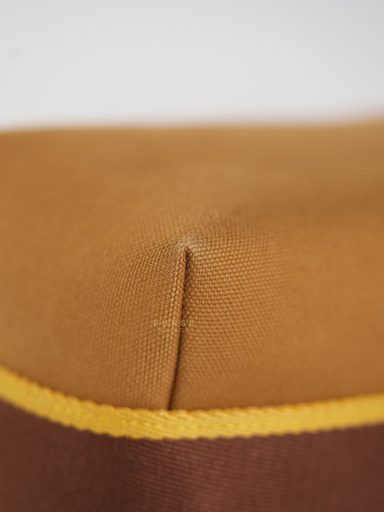 Bride-A-Brac Small Pouch Ocre Canvas | Purse Maison Luxury Bags Shop