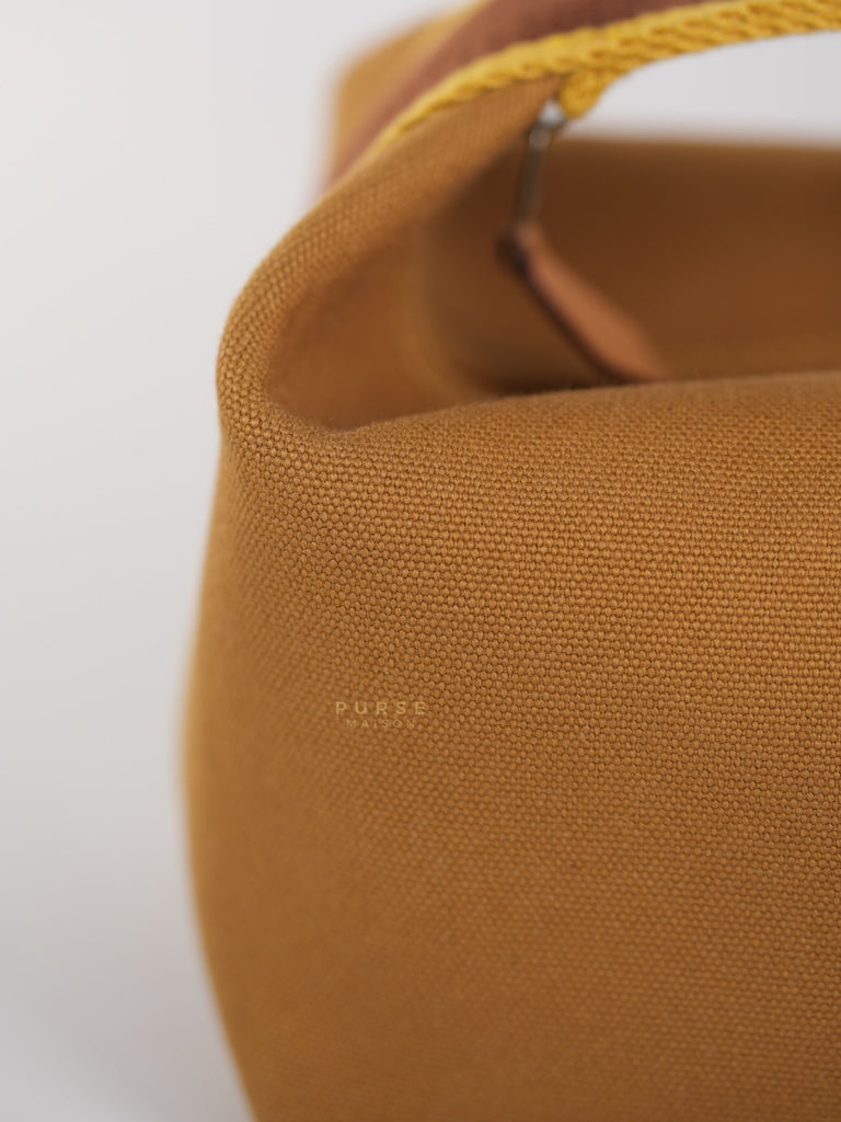 Bride-A-Brac Small Pouch Ocre Canvas | Purse Maison Luxury Bags Shop
