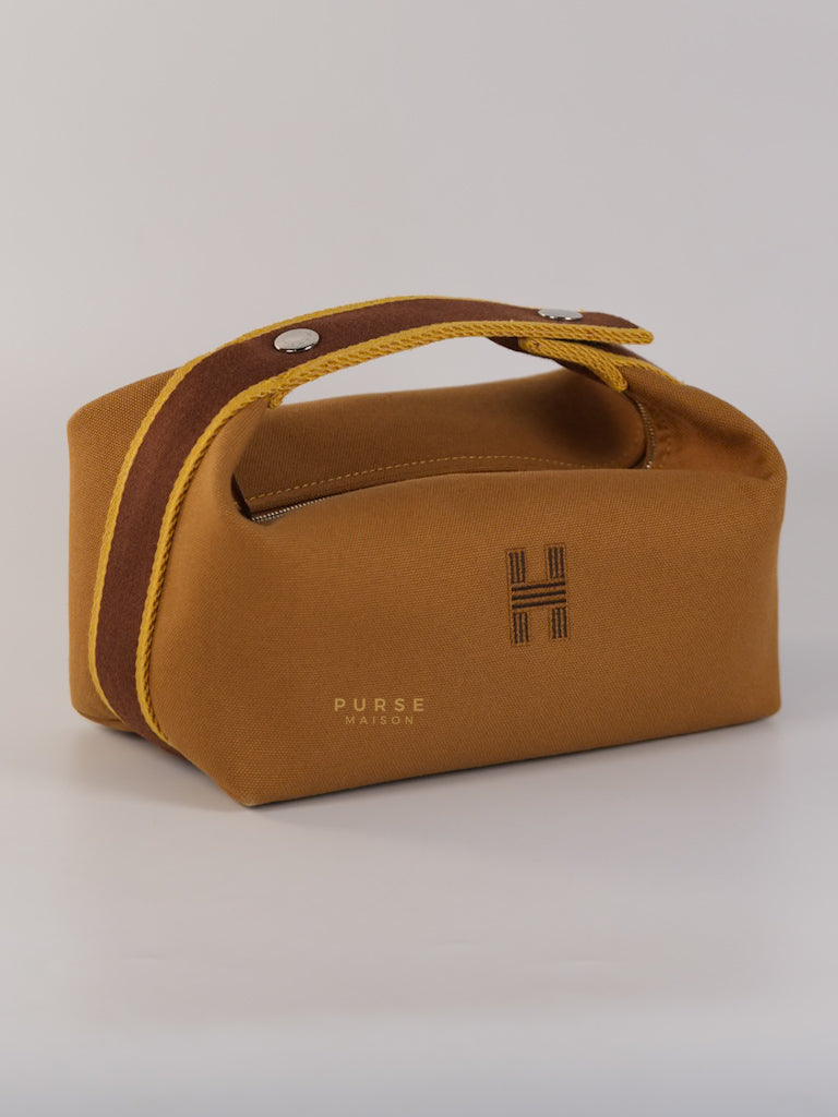 Bride-A-Brac Small Pouch Ocre Canvas | Purse Maison Luxury Bags Shop