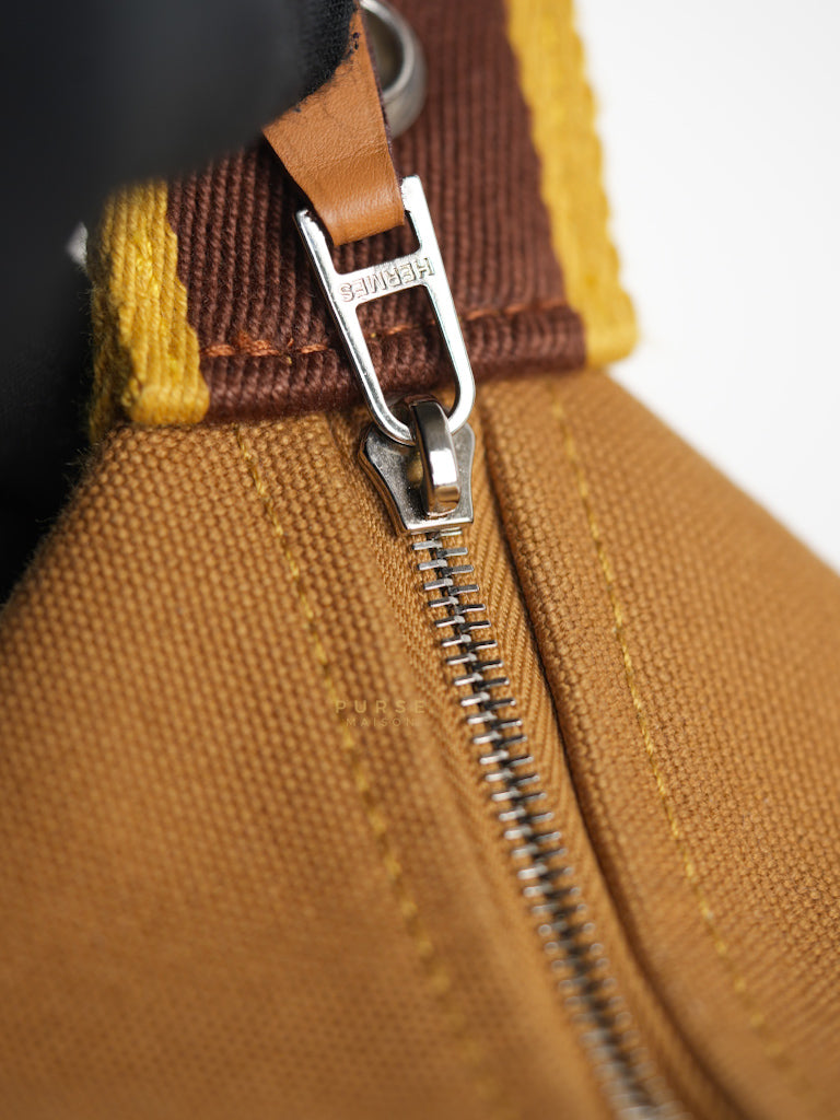 Bride-A-Brac Small Pouch Ocre Canvas | Purse Maison Luxury Bags Shop