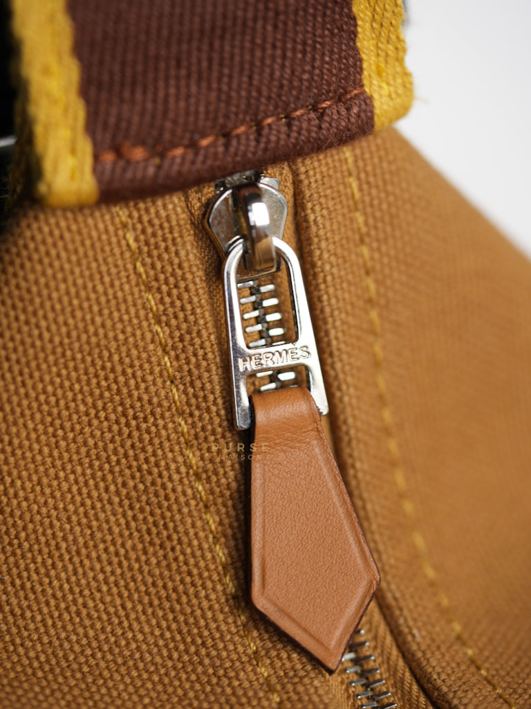Bride-A-Brac Small Pouch Ocre Canvas | Purse Maison Luxury Bags Shop