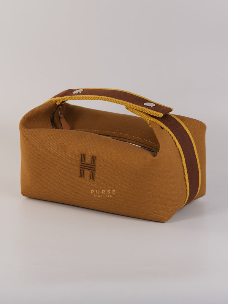 Bride-A-Brac Small Pouch Ocre Canvas | Purse Maison Luxury Bags Shop