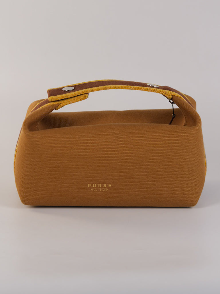 Bride-A-Brac Small Pouch Ocre Canvas | Purse Maison Luxury Bags Shop
