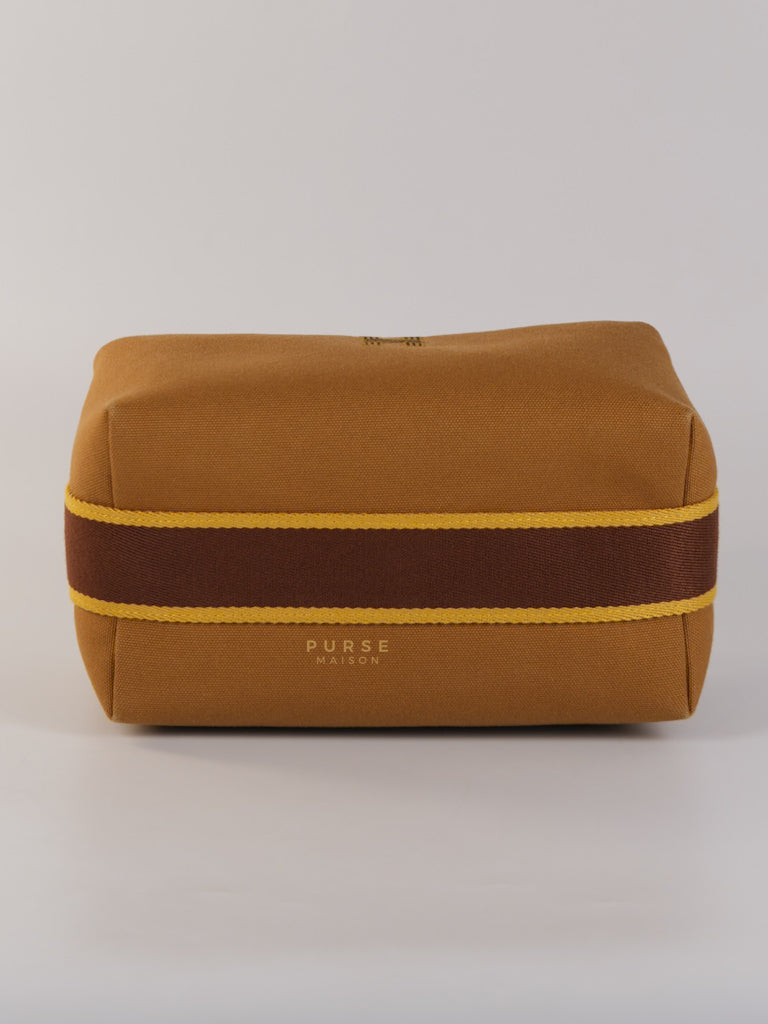 Bride-A-Brac Small Pouch Ocre Canvas | Purse Maison Luxury Bags Shop