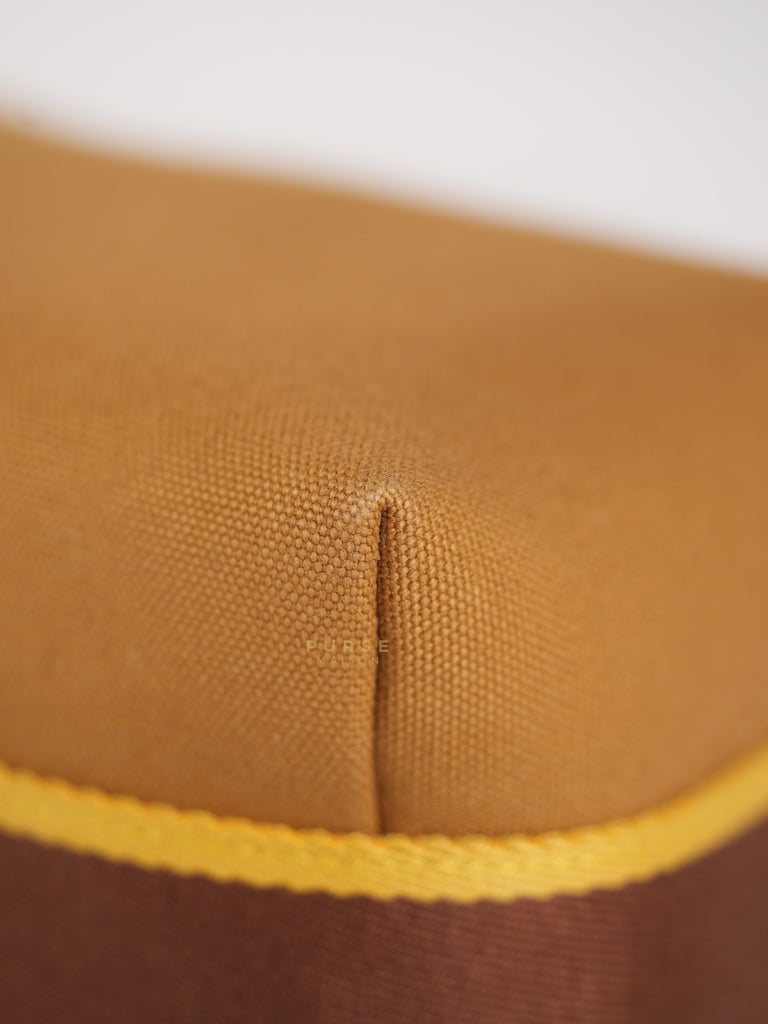 Bride-A-Brac Small Pouch Ocre Canvas | Purse Maison Luxury Bags Shop