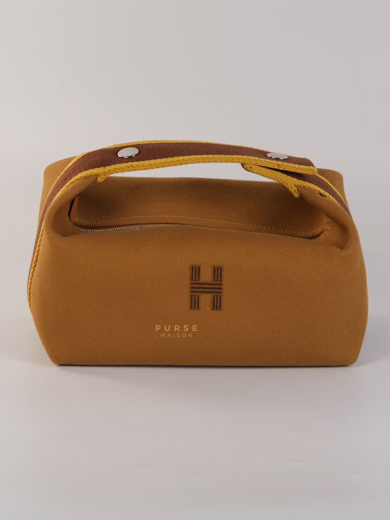 Bride-A-Brac Small Pouch Ocre Canvas | Purse Maison Luxury Bags Shop