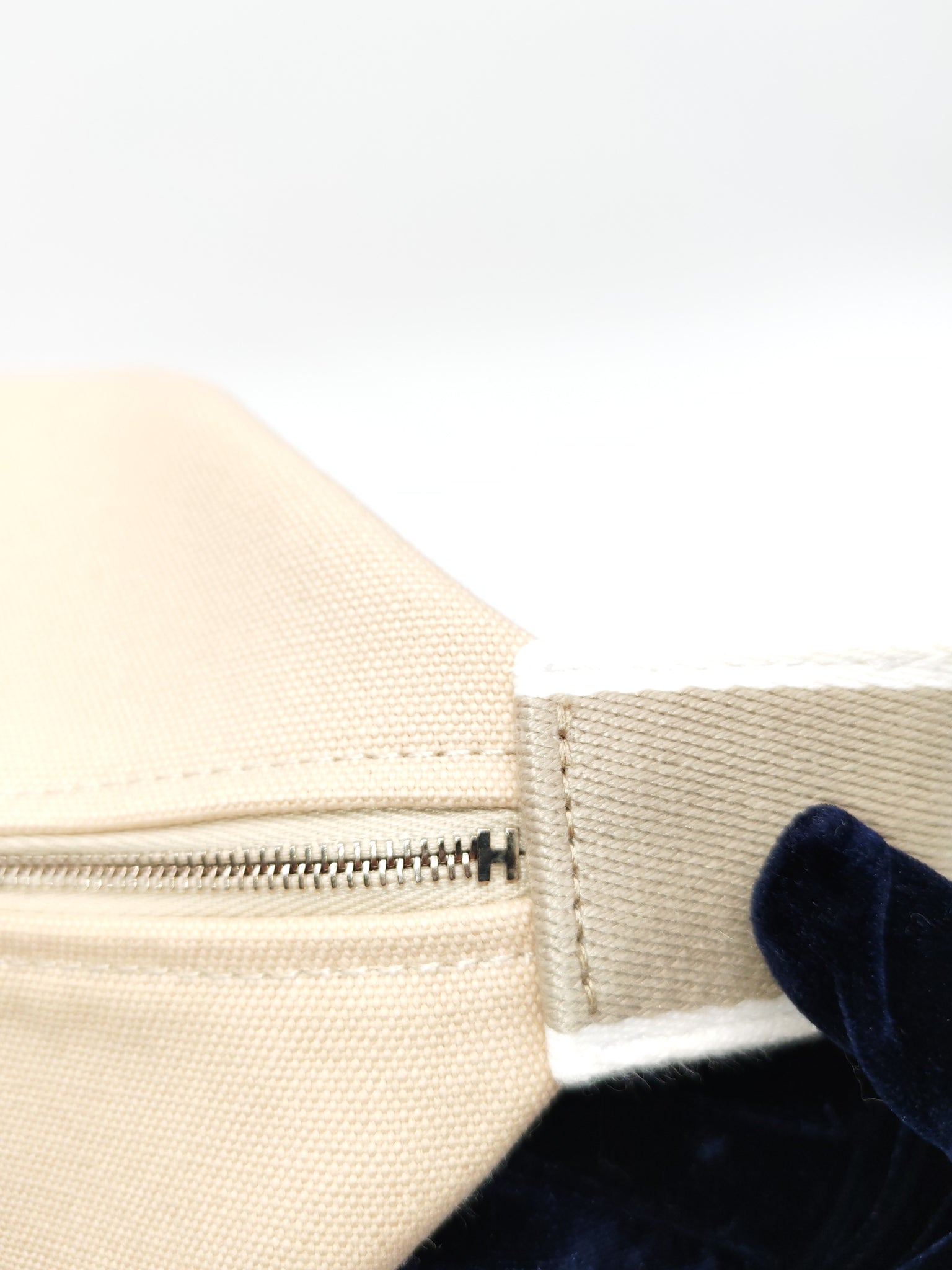Bride A Bric GM Natural Cotton Vanity Case in Palladium Hardware | Purse Maison Luxury Bags Shop