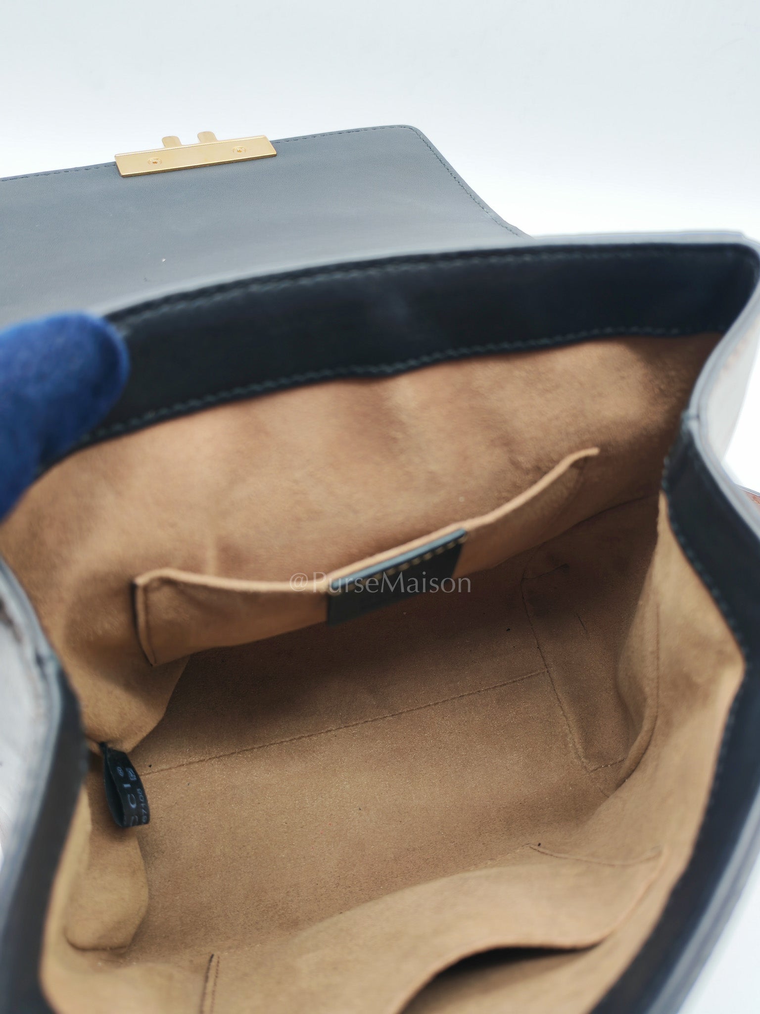 Padlock Mini Backpack in GG Supreme Canvas & Gold Hardware