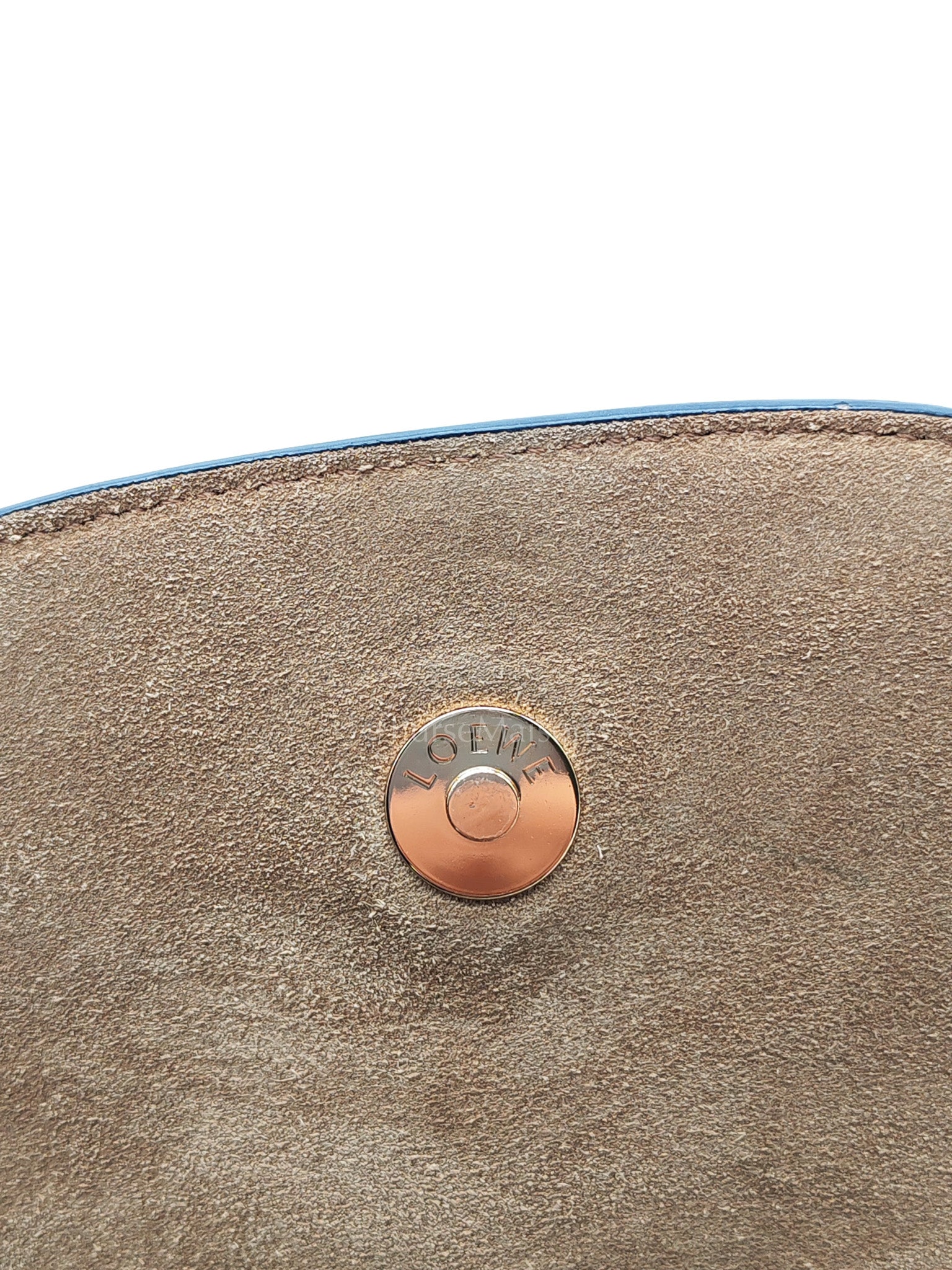 Bolso Gate Dual Bag Mini in Onyx Blue Smooth Calfskin Leather Crossbody Bag