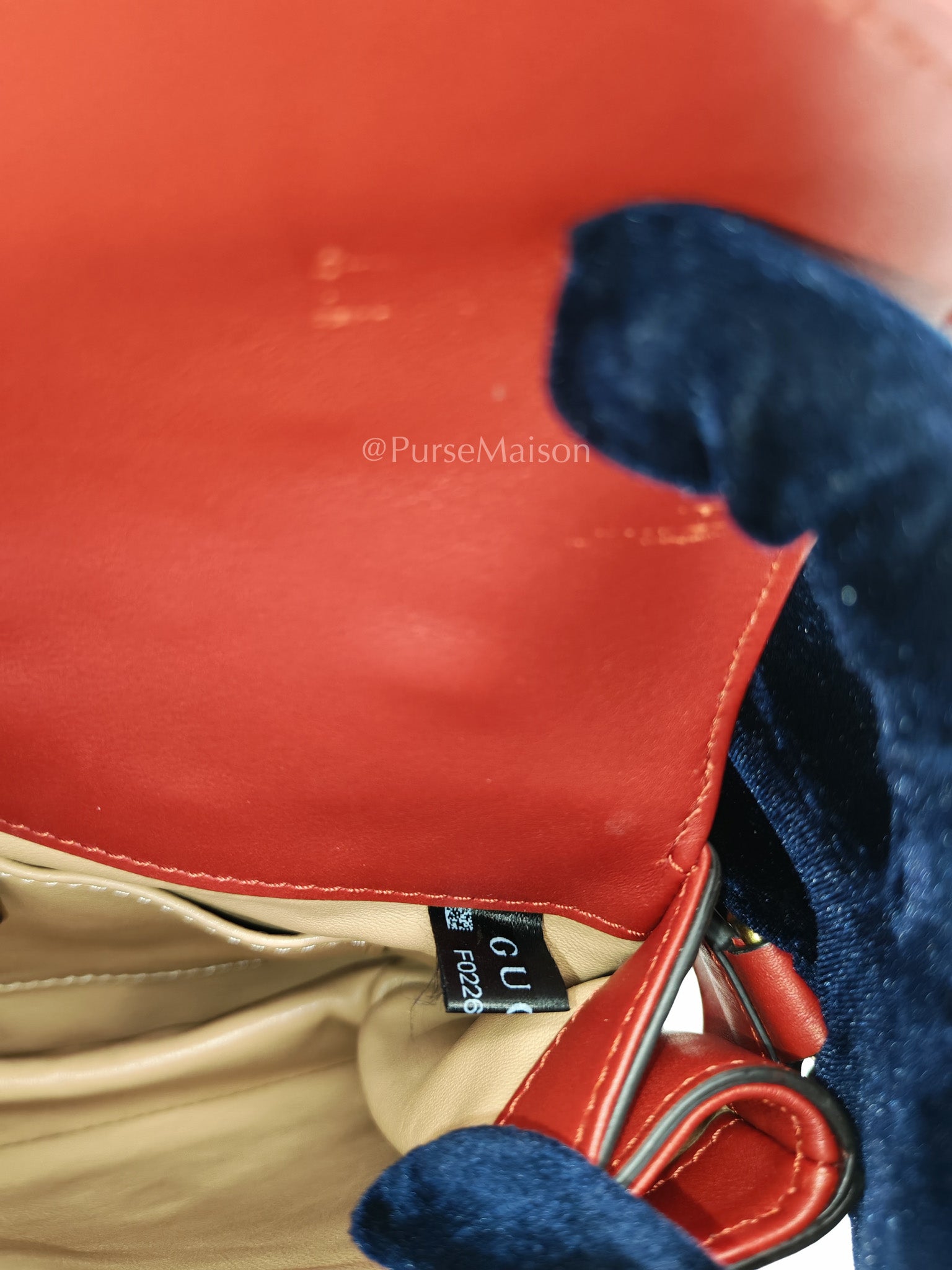 Broadway Pearl Studded Shoulder Bag in Red Prominent Crystal-Embellished Bee | Purse Maison Luxury Bags Shop