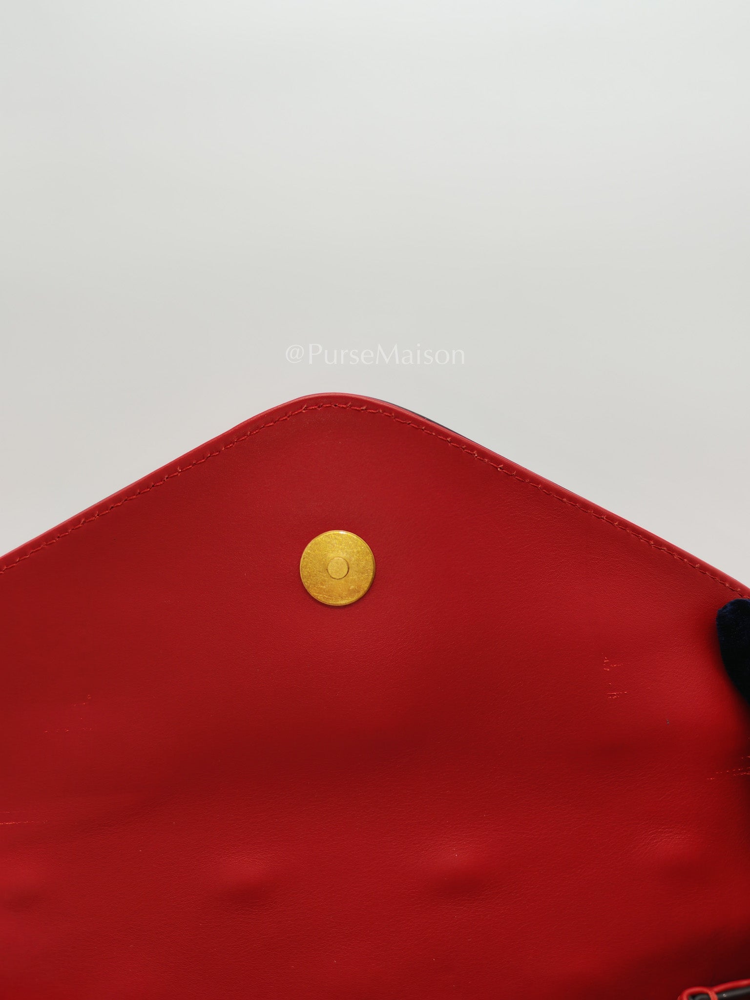 Broadway Pearl Studded Shoulder Bag in Red Prominent Crystal-Embellished Bee | Purse Maison Luxury Bags Shop