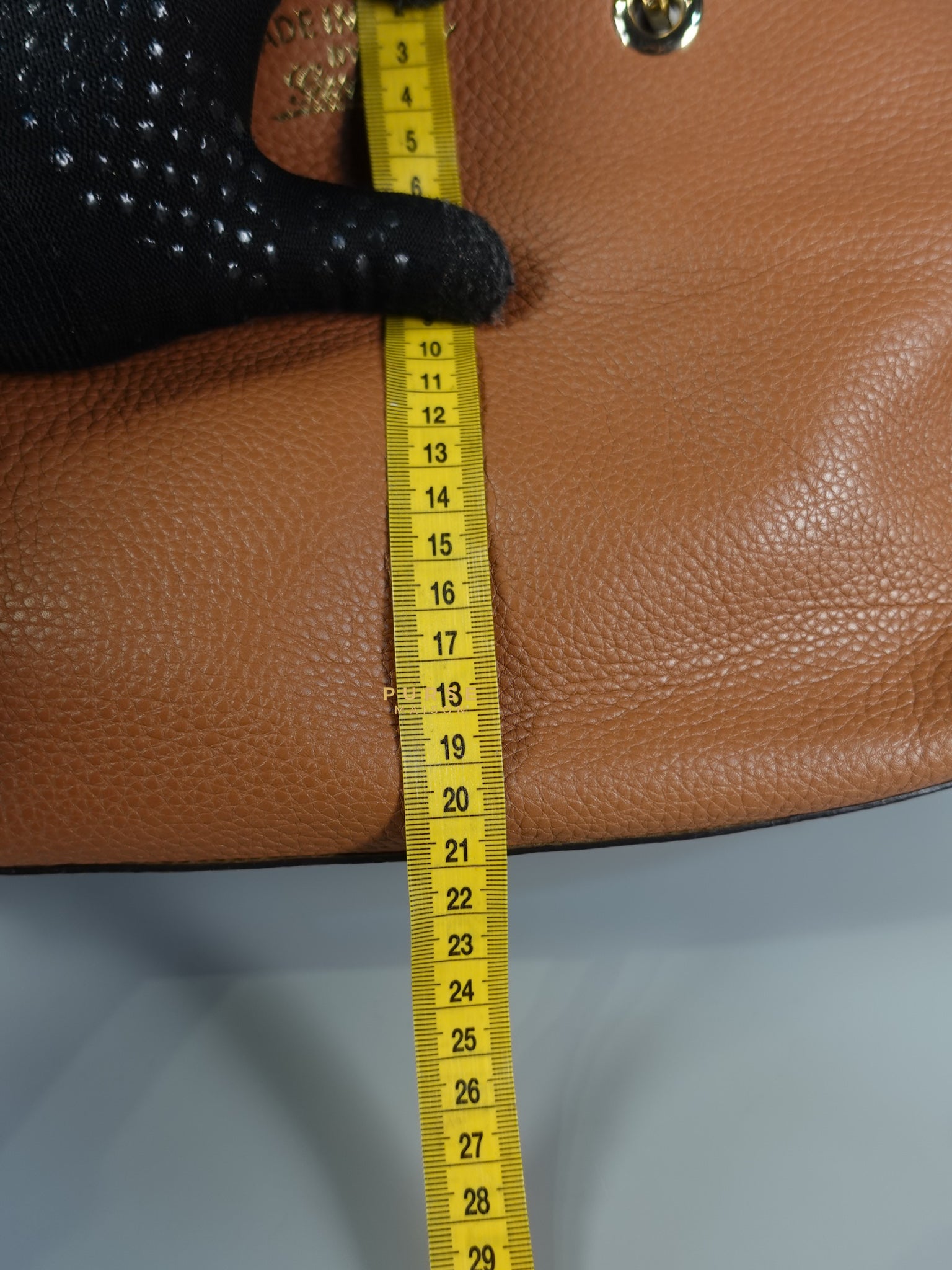 Brown Leather Bamboo Top Handle Medium Tote Bag | Purse Maison Luxury Bags Shop