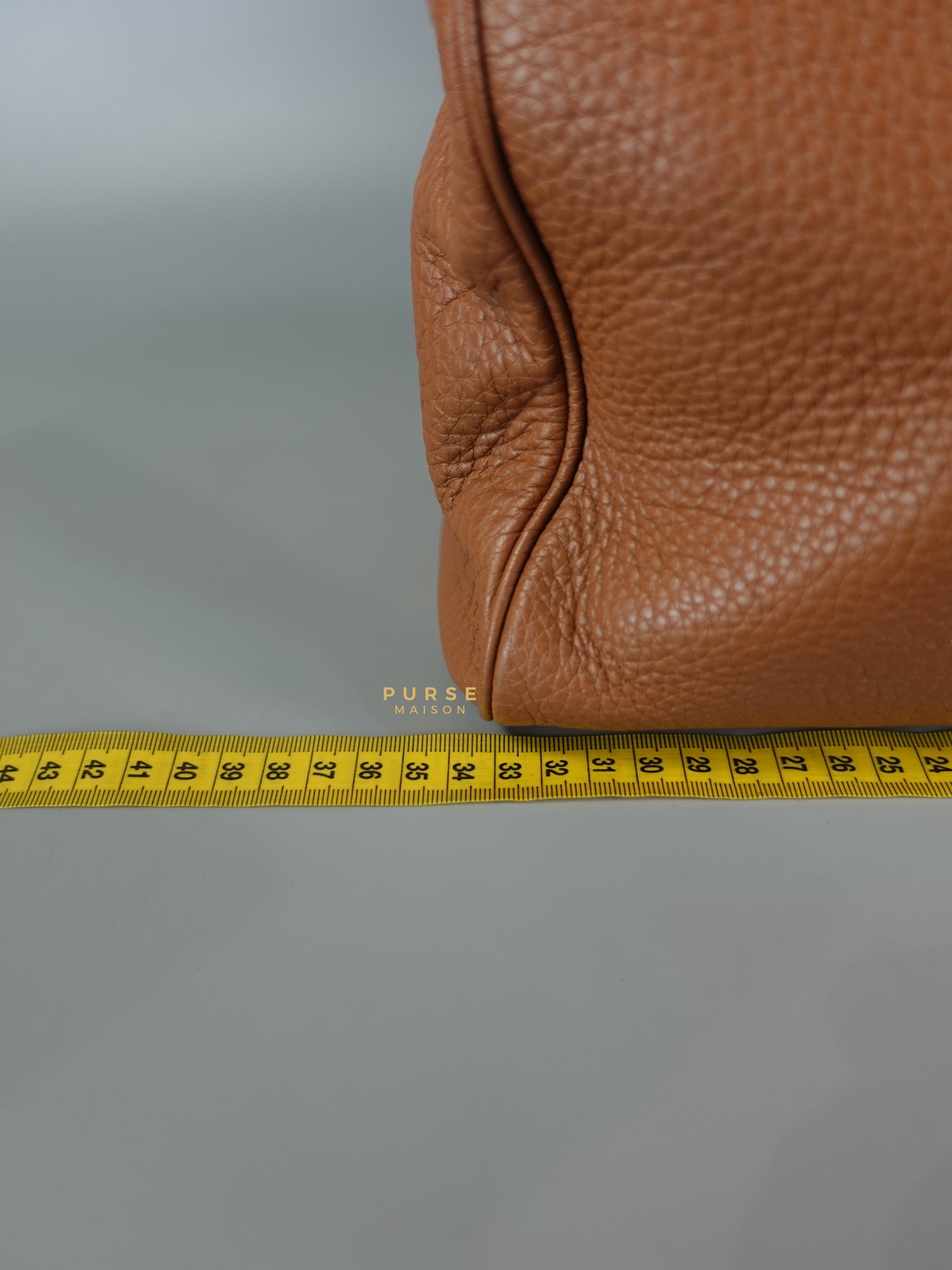 Brown Leather Bamboo Top Handle Medium Tote Bag | Purse Maison Luxury Bags Shop
